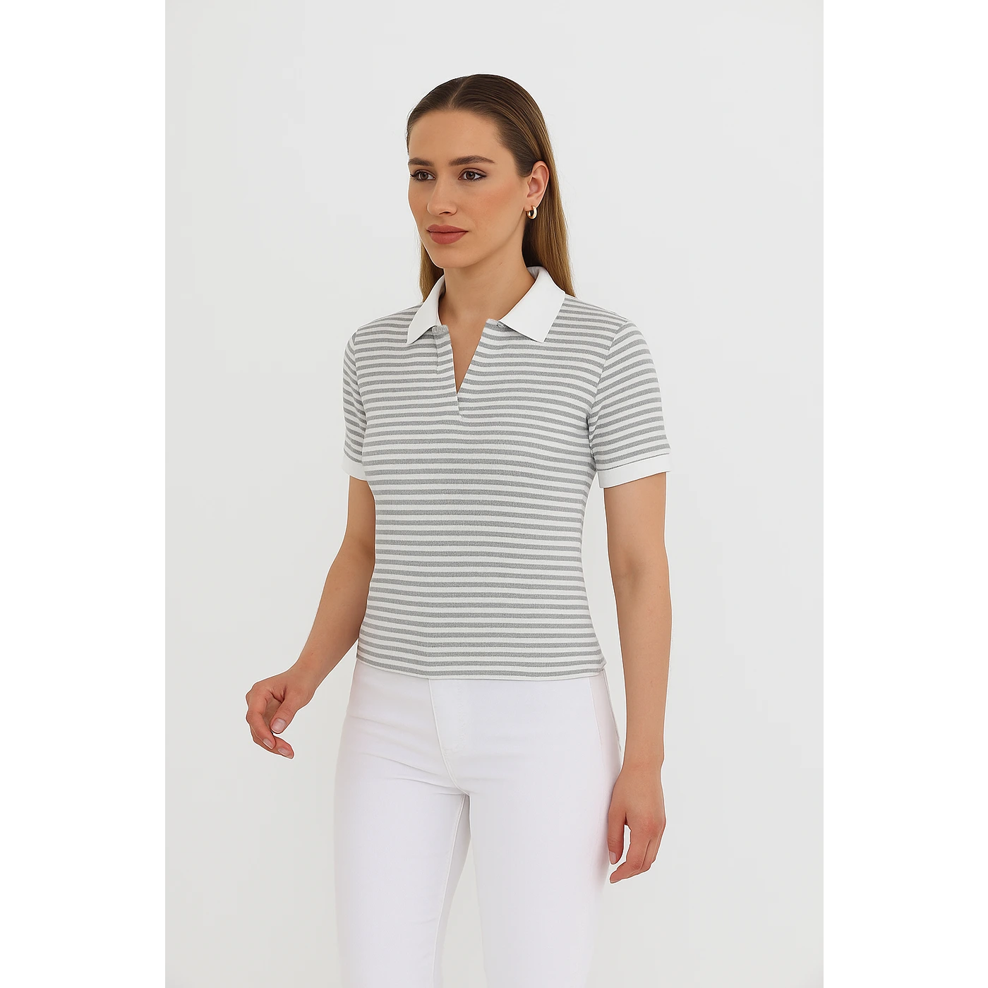 Stripes Waffle Contrast Textured Polo | Montivo Pakistan