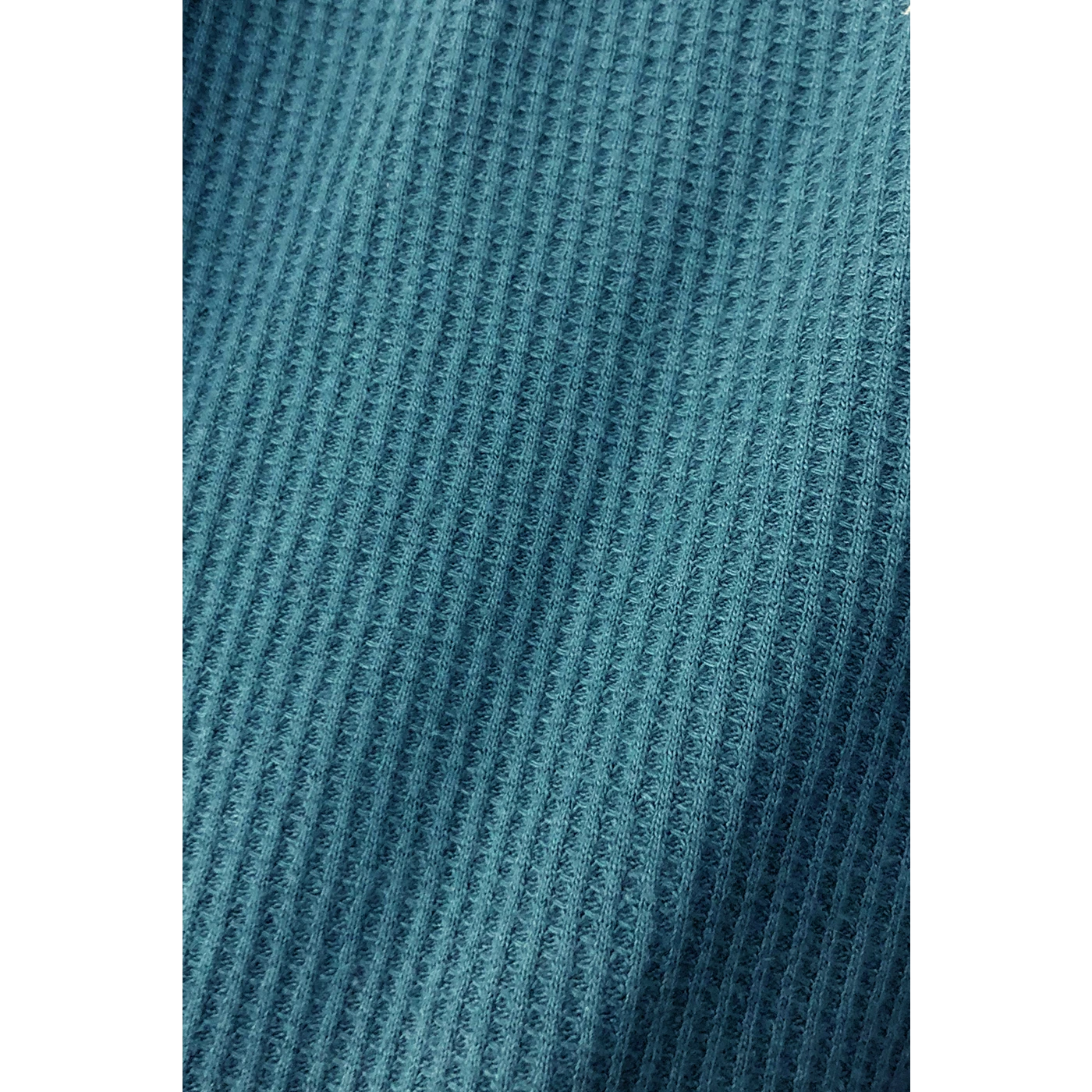 Teal Blue Waffle Contrast Textured Polo | Montivo Pakistan