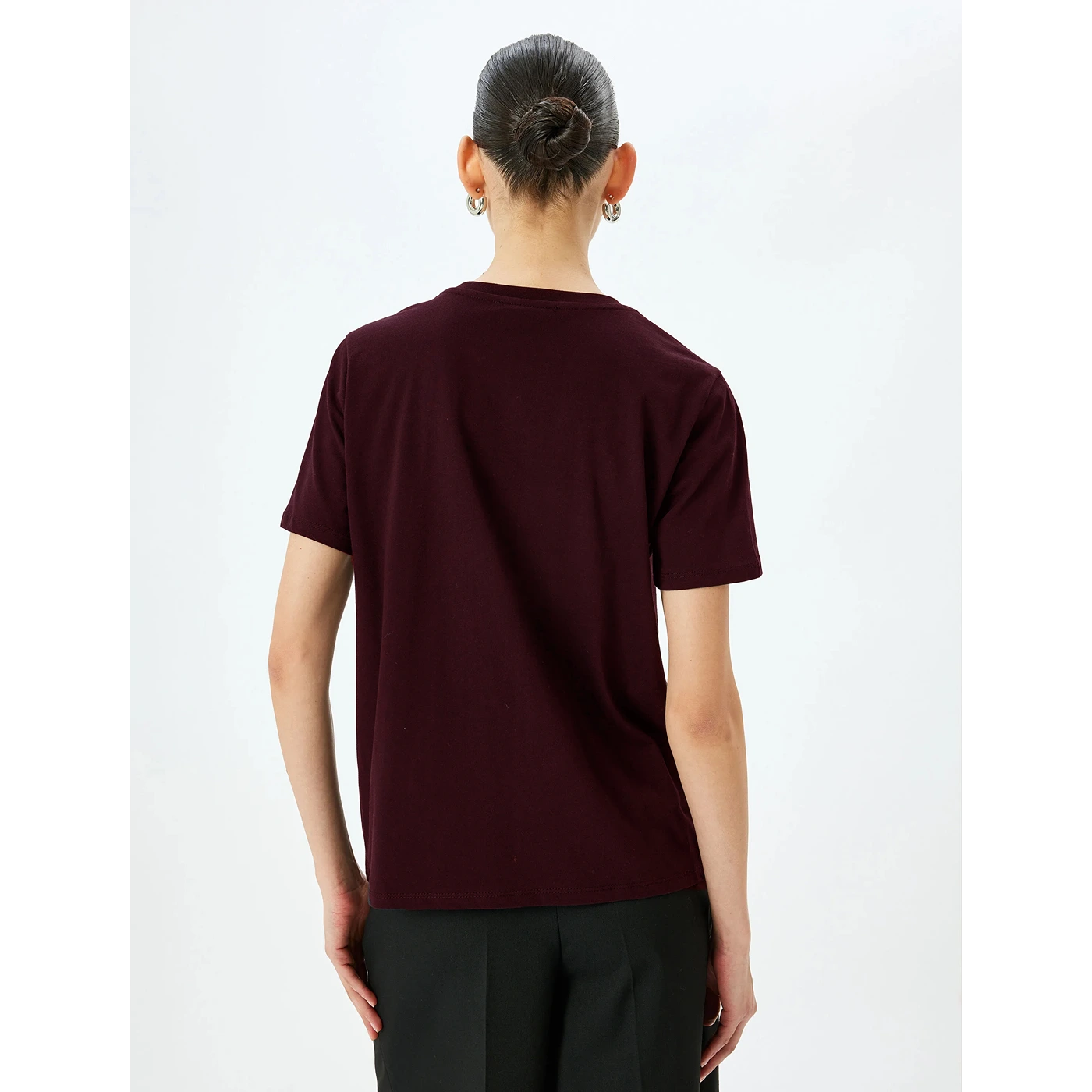 Gear Burgundy Relaxed Fit Tshirt | Montivo Pakistan