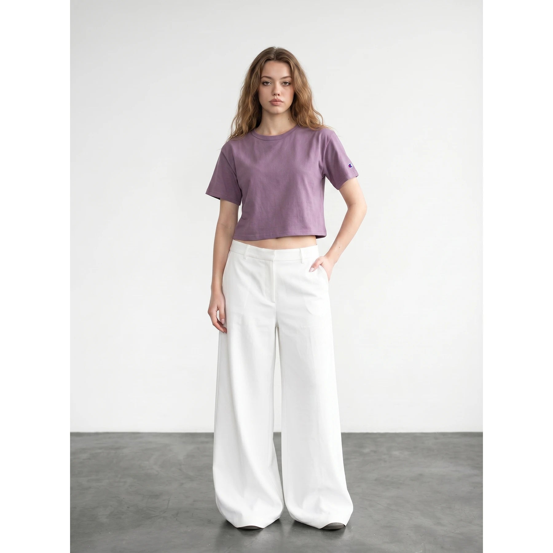 Muave Cropped Tshirt | Montivo Pakistan
