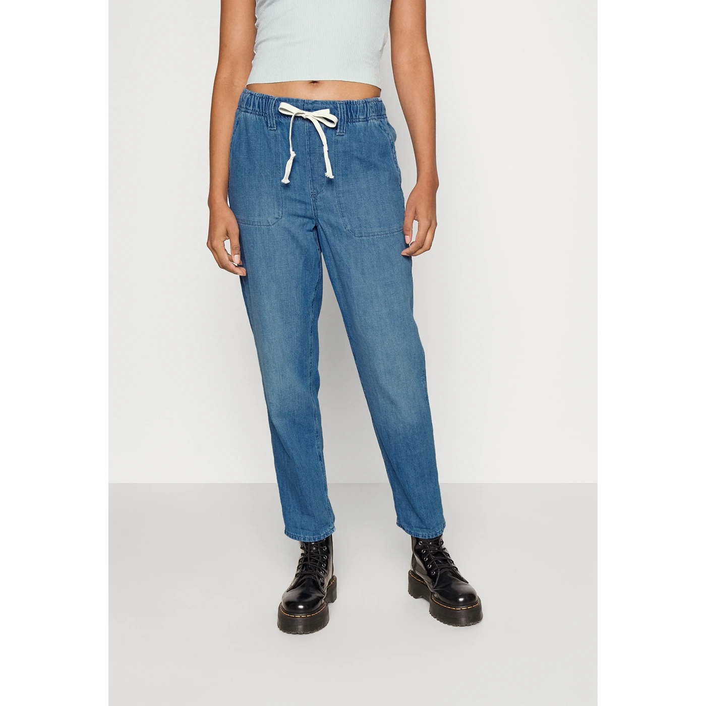 Mid Blue Easy Denim Trouser Jeans | Montivo Pakistan