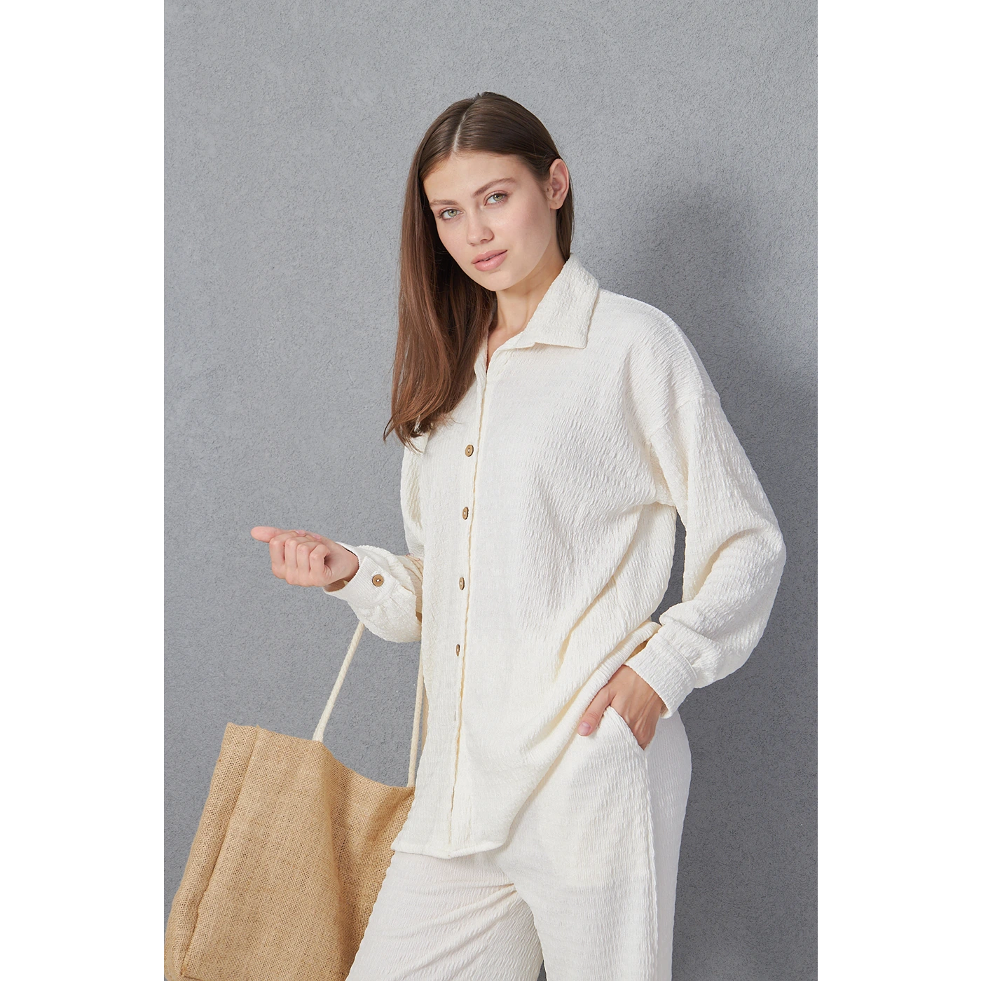 Cream Aura Co-ord Set | Montivo Pakistan