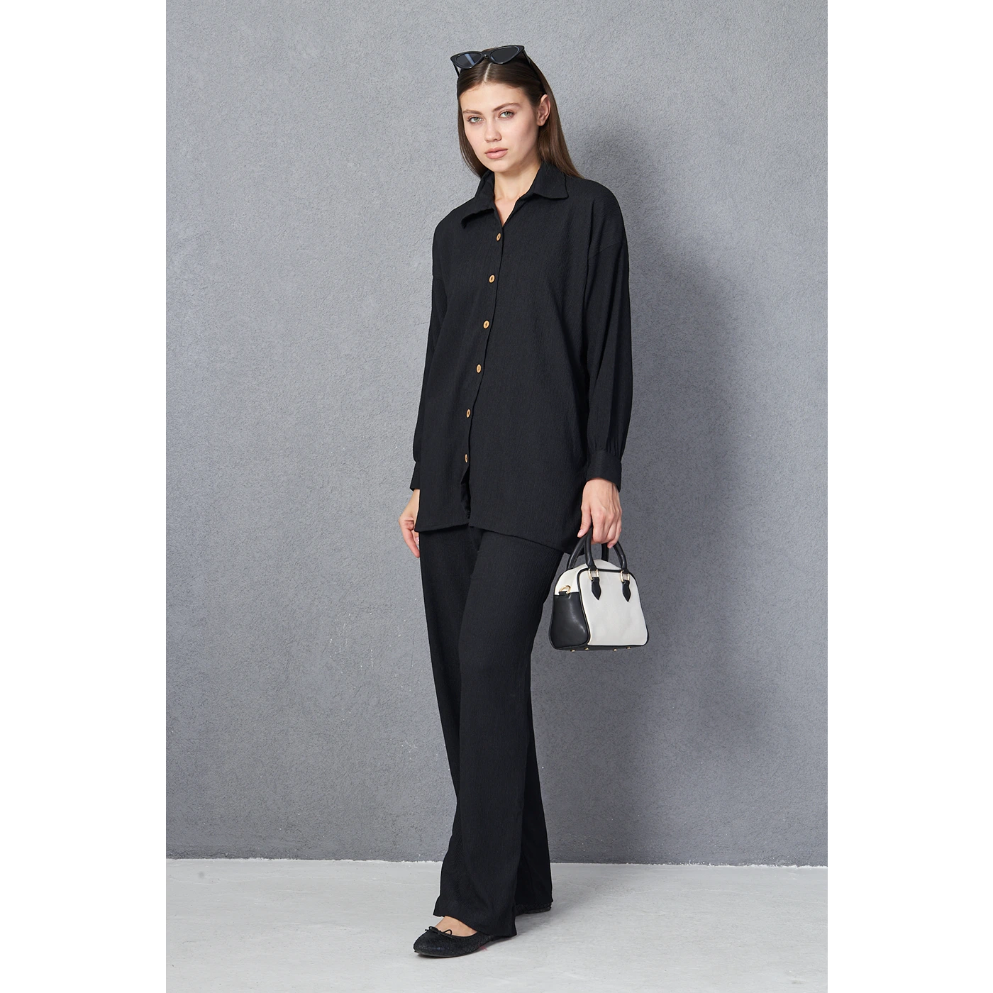 Midnight Texture Co-ord Set | Montivo Pakistan