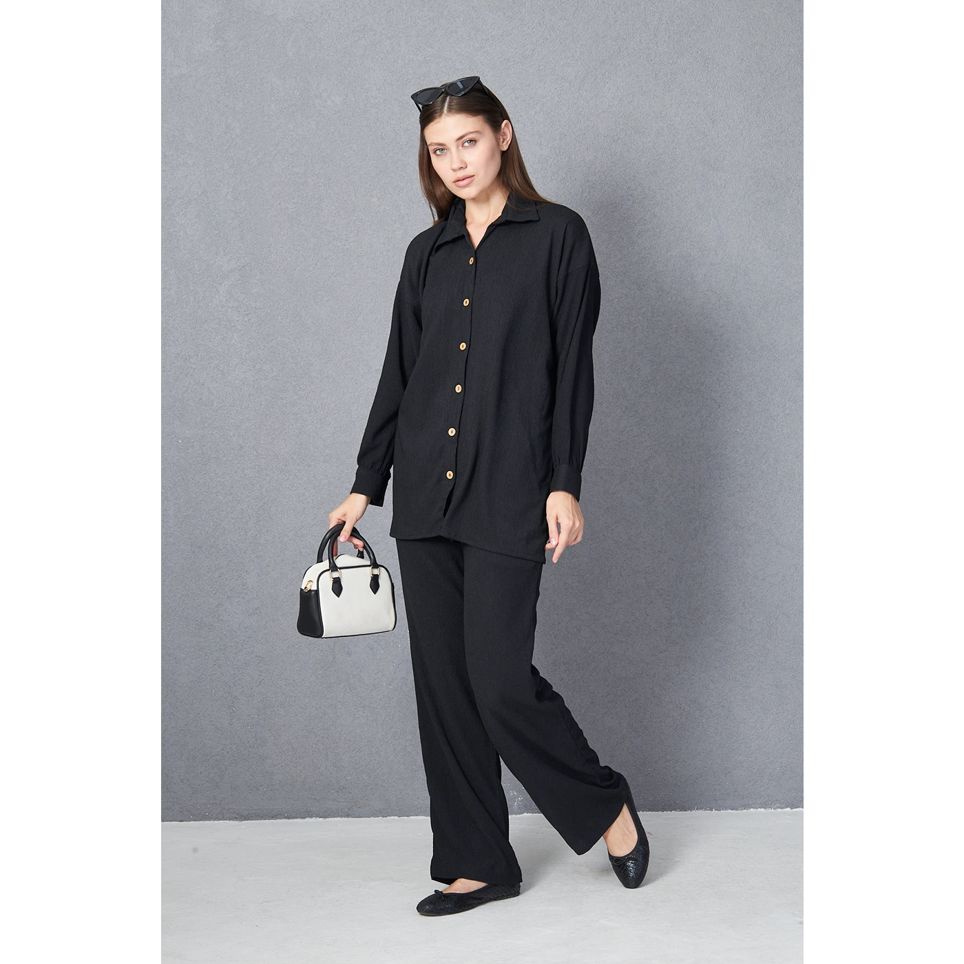 Midnight Texture Co-ord Set | Montivo Pakistan