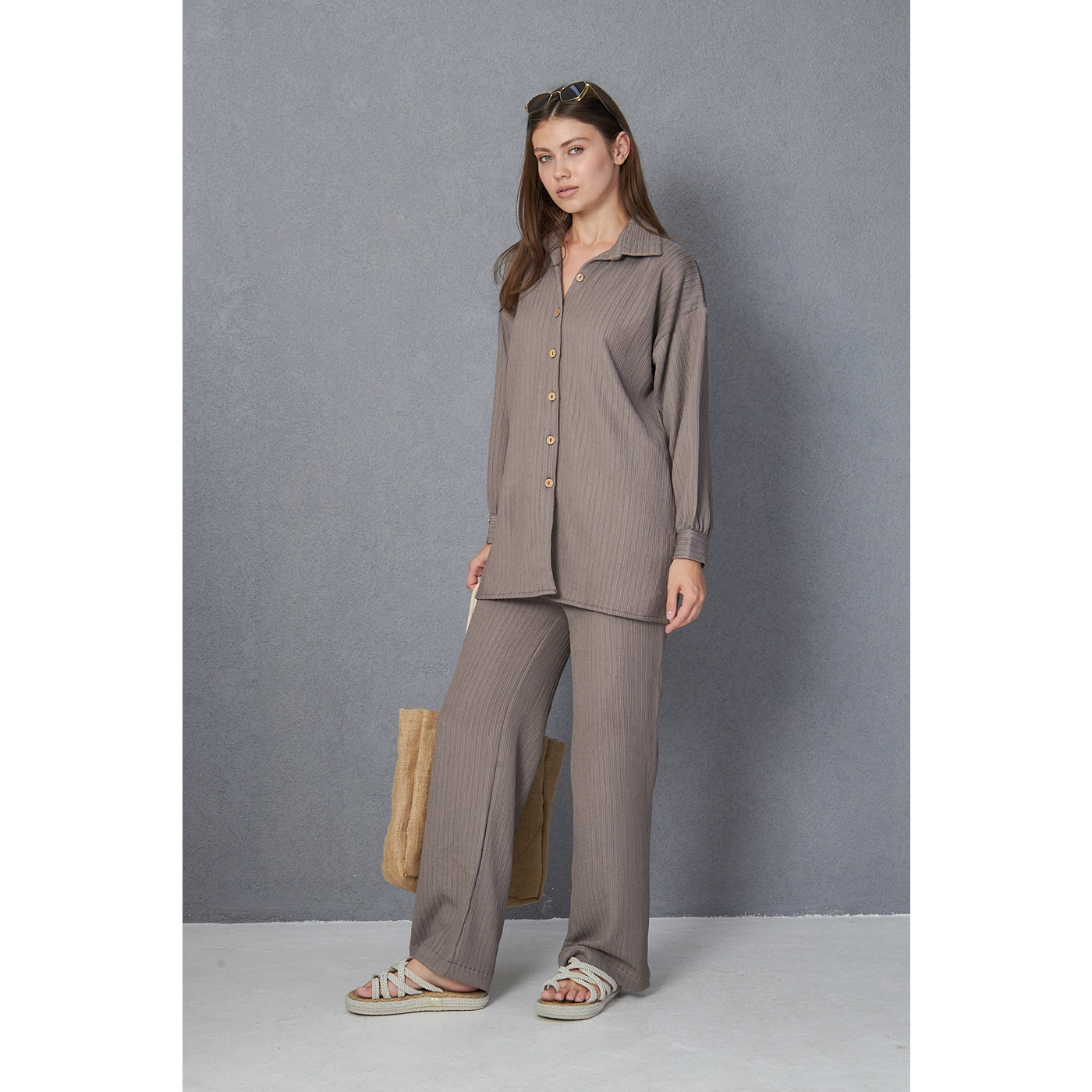 Smoke Tone Co-ord Set | Montivo Pakistan