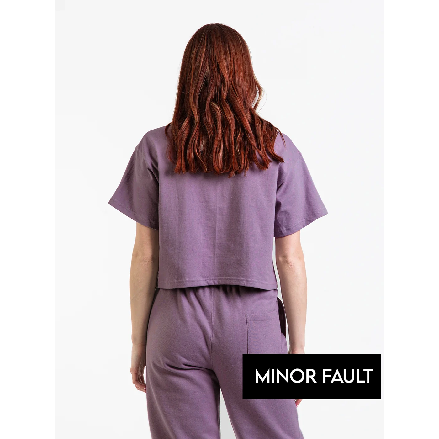 (Minor Fault) Muave Cropped Tshirt | Montivo Pakistan