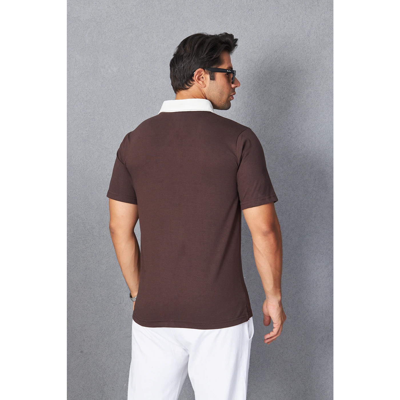 Brown Double Placket Regular Fit Polo | Montivo Pakistan
