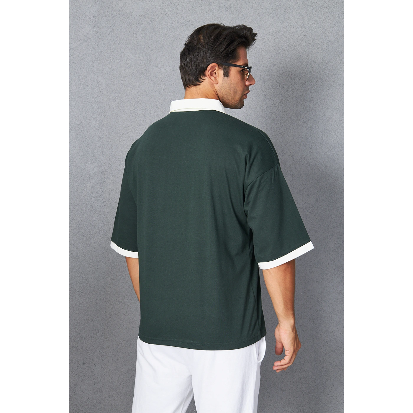 Green Manhattan Unisex Oversized Polo | Montivo Pakistan