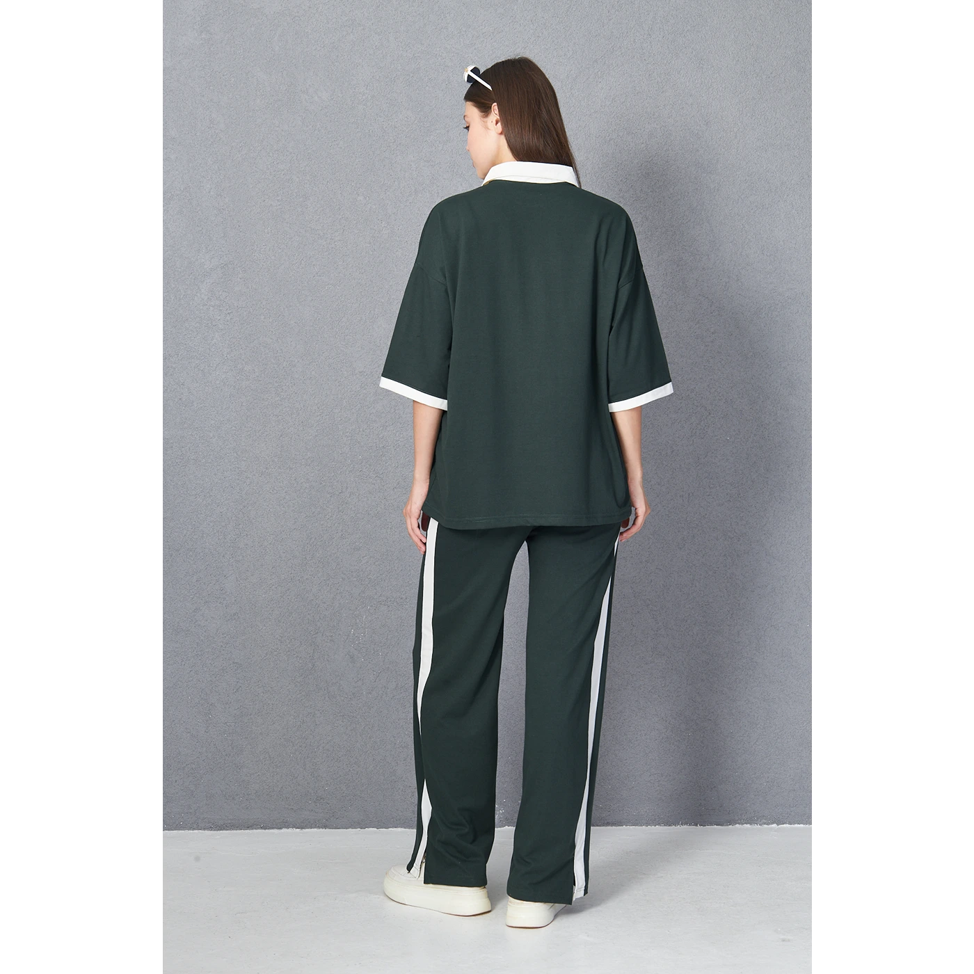 Green Manhattan Unisex Oversized Polo | Montivo Pakistan