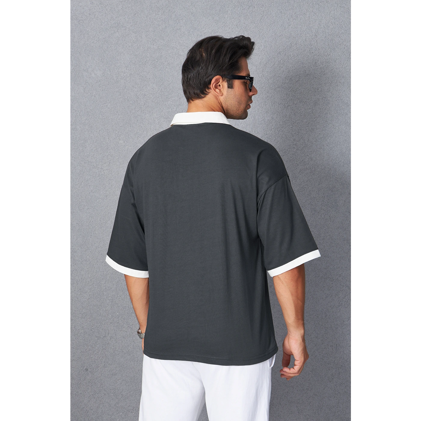 Steel Grey Manhattan Unisex Oversized Polo | Montivo Pakistan