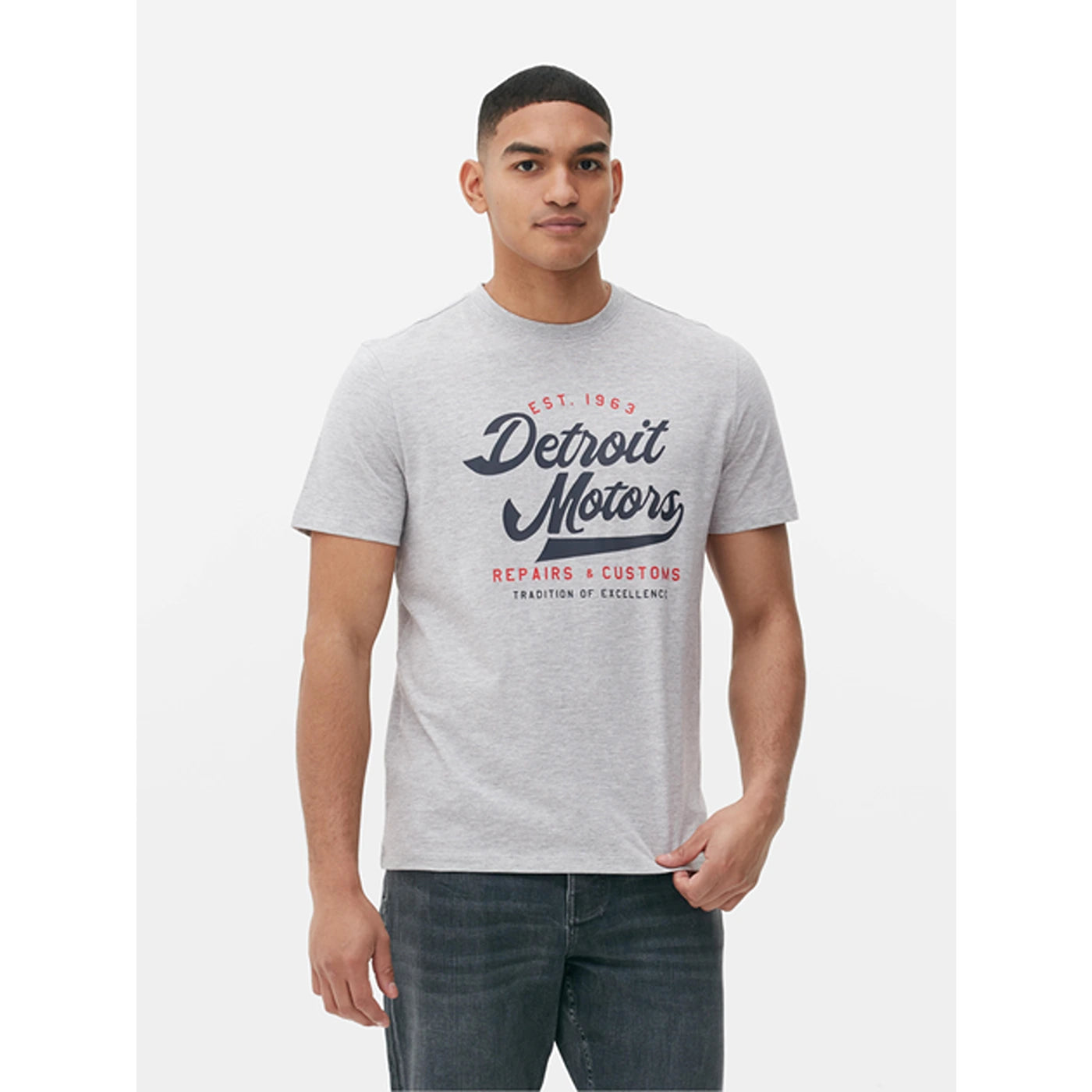 PMK Grey Graphic Regular Fit Tshirt | Montivo Pakistan