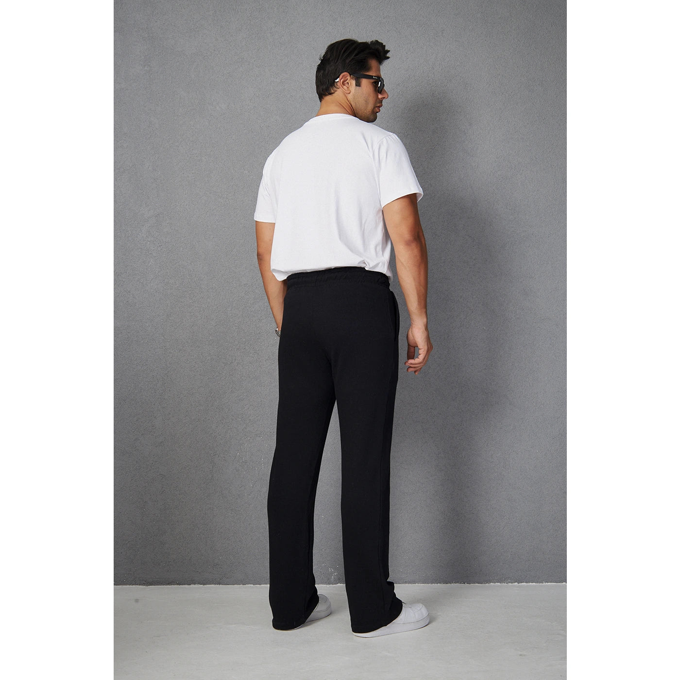 Black Front Seam Baggy Trousers | Montivo Pakistan