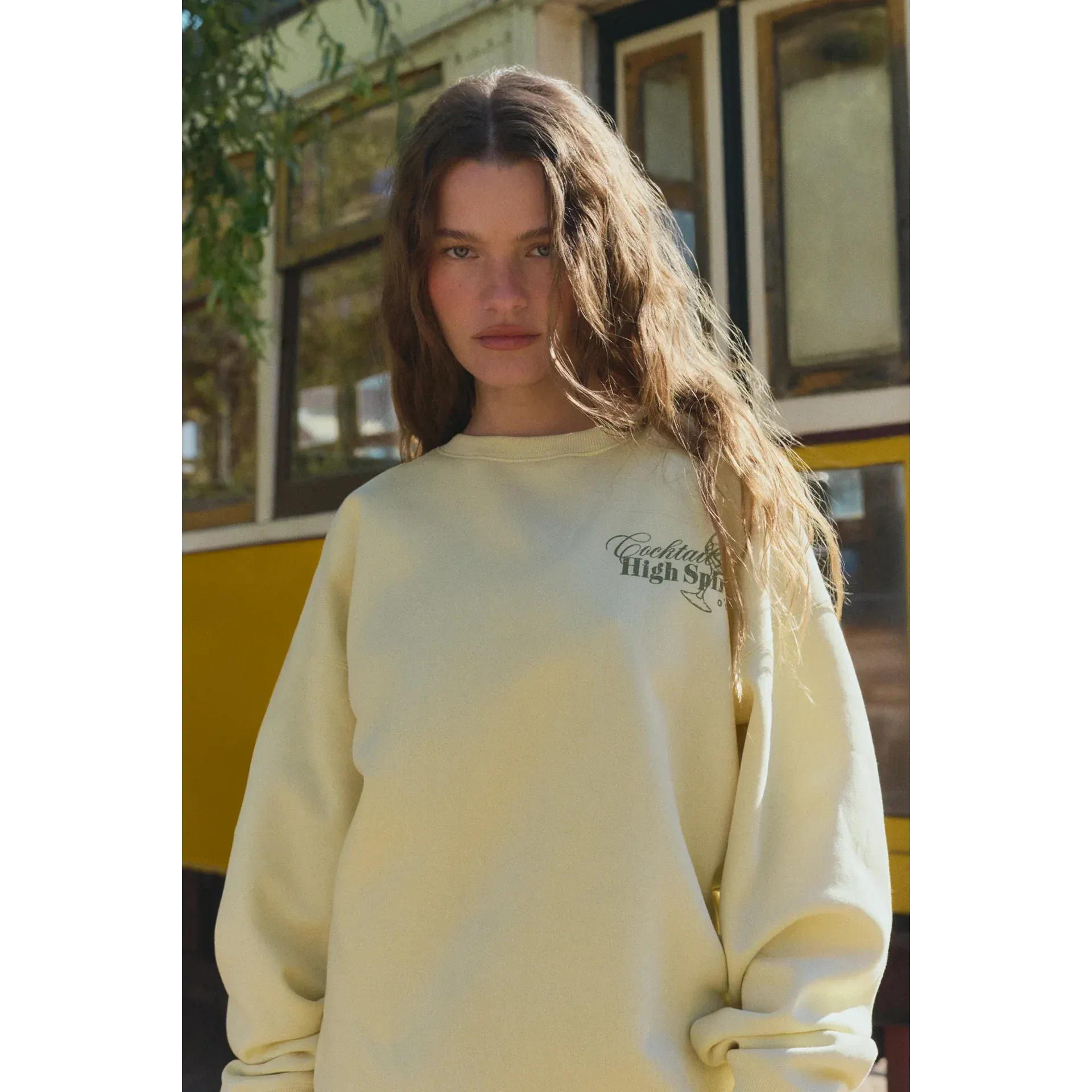 Lemon Printed Oversized Sweatshirt | Montivo Pakistan