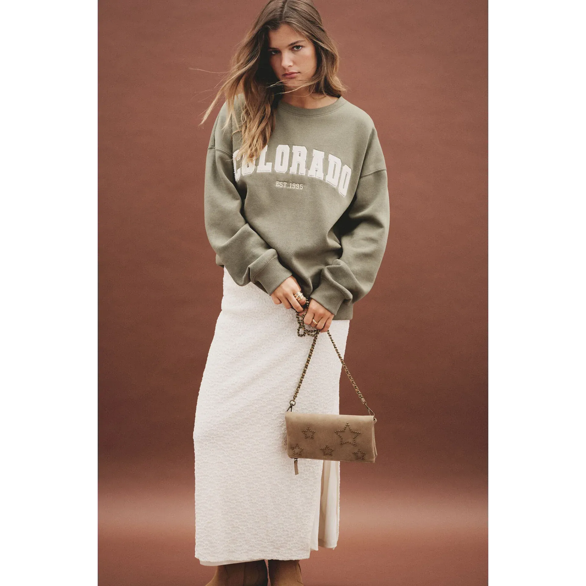 Colorado Olive Oversized Sweatshirt | Montivo Pakistan