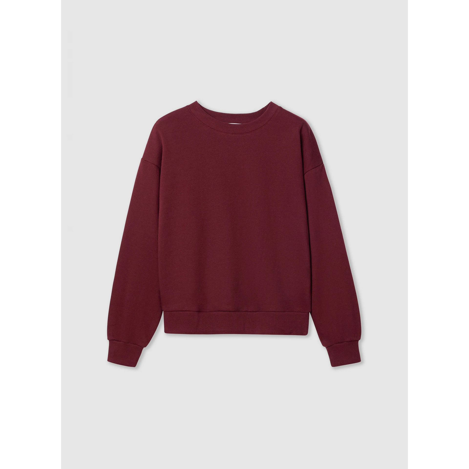 Burgundy Oversized Basic Sweatshirt | Montivo Pakistan