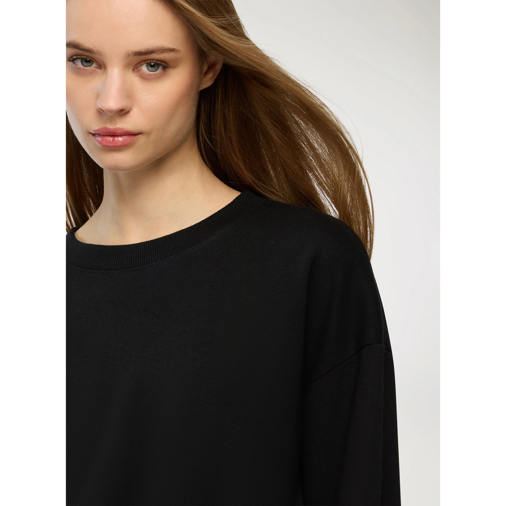 Black Oversized Basic Sweatshirt | Montivo Pakistan