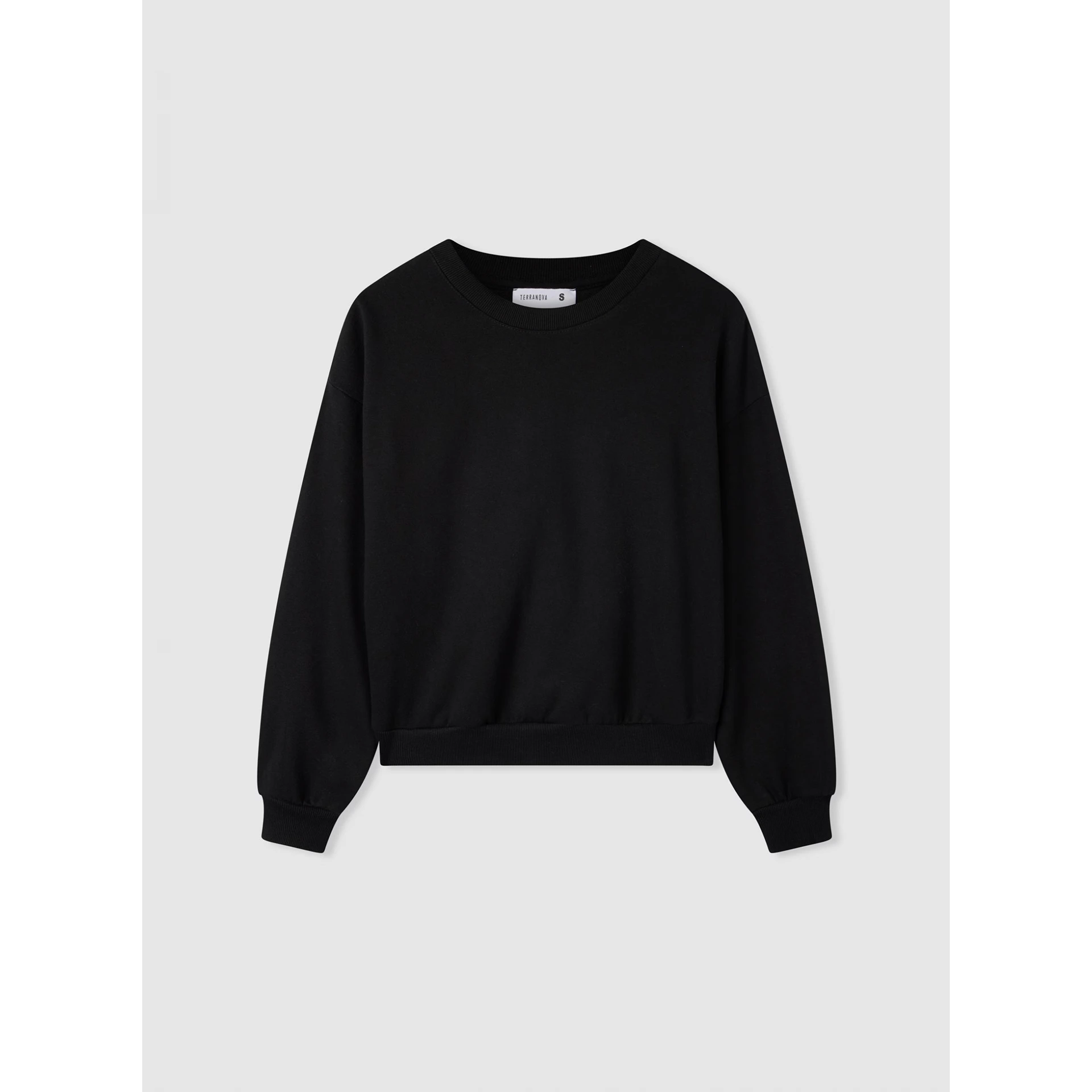 Black Oversized Basic Sweatshirt | Montivo Pakistan