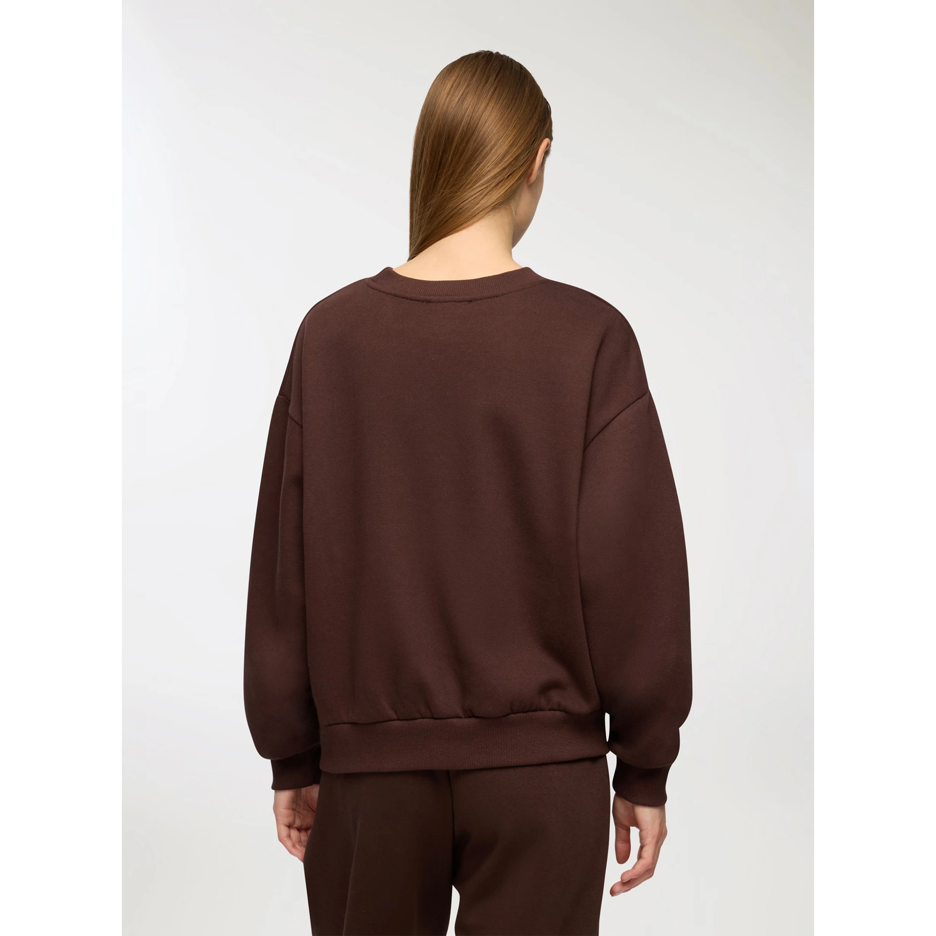 Brown Oversized Basic Sweatshirt | Montivo Pakistan