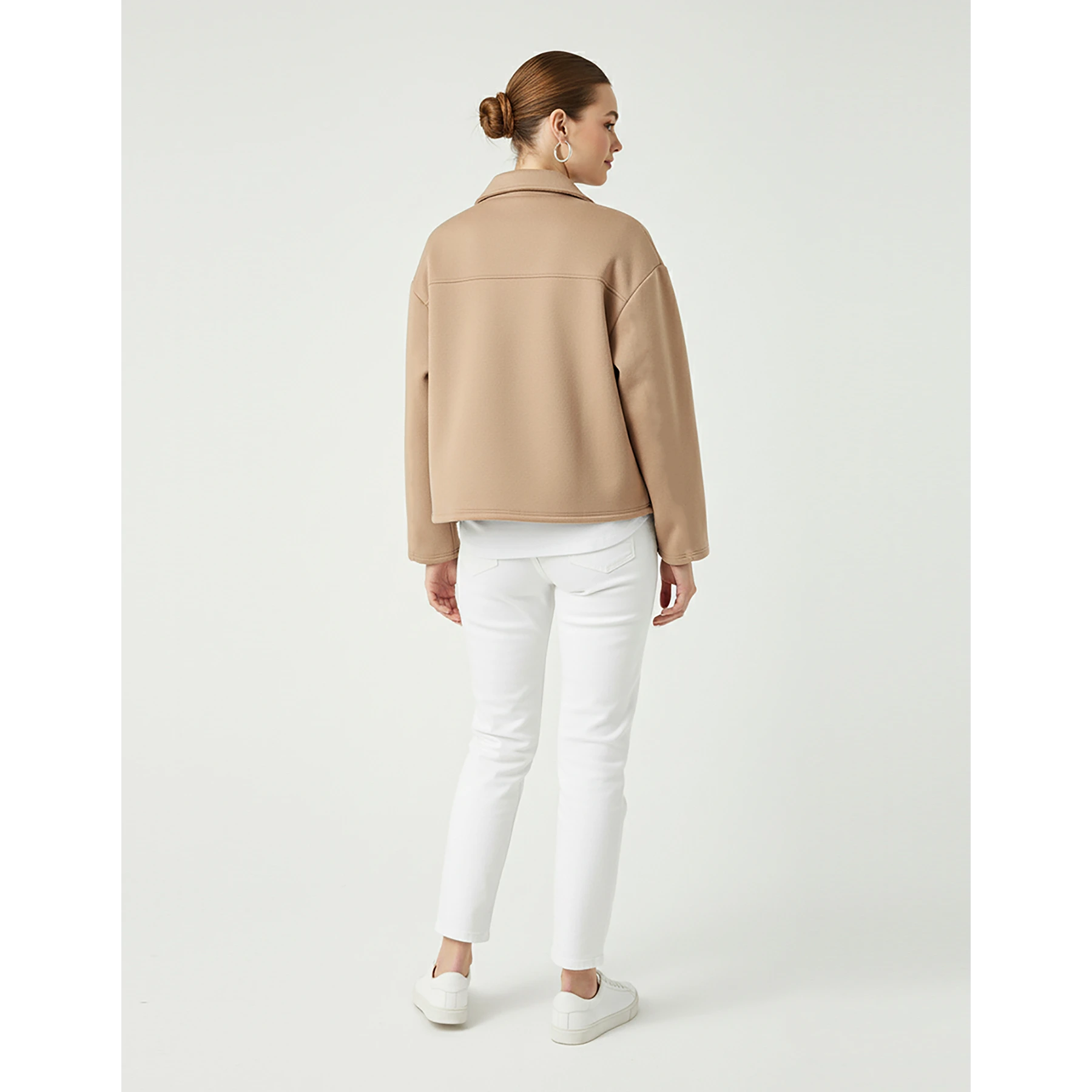 Coffee Button Down Coat Jacket | Montivo Pakistan