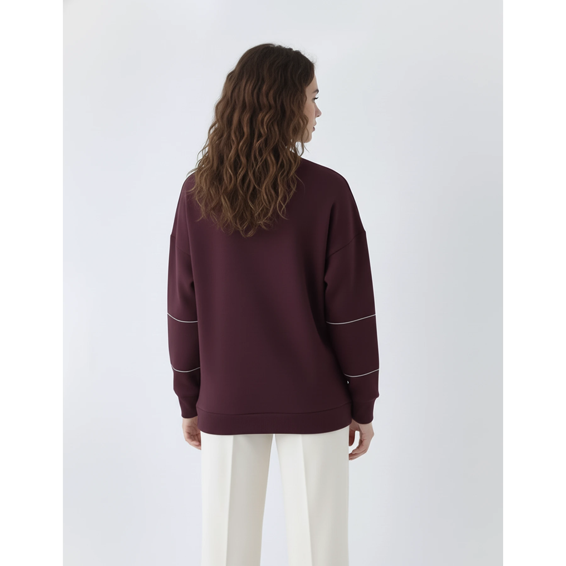 Maroon Hannover Quarter Zipper Sweatshirt | Montivo Pakistan