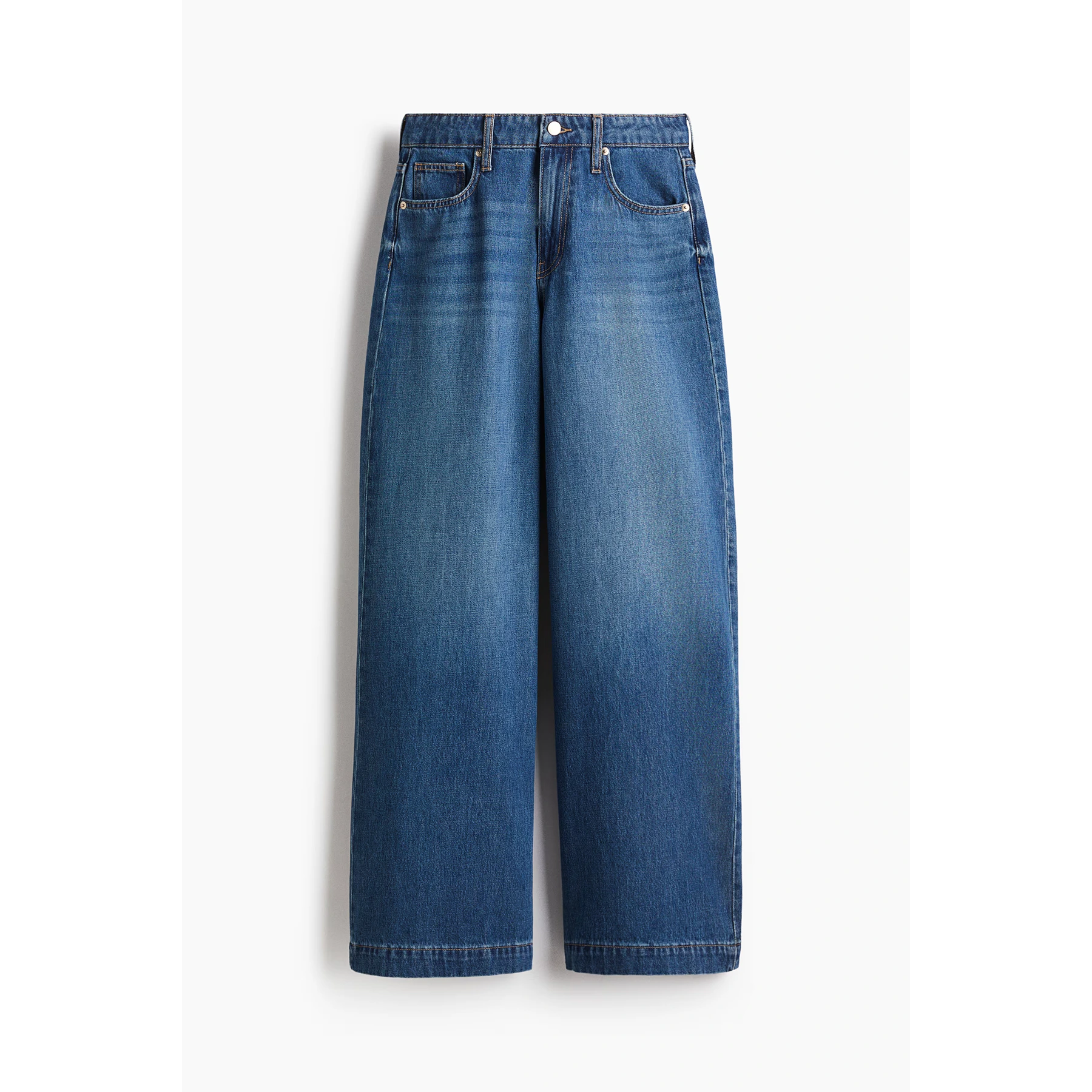 Blue High Rise Wide Leg Jeans | Montivo Pakistan