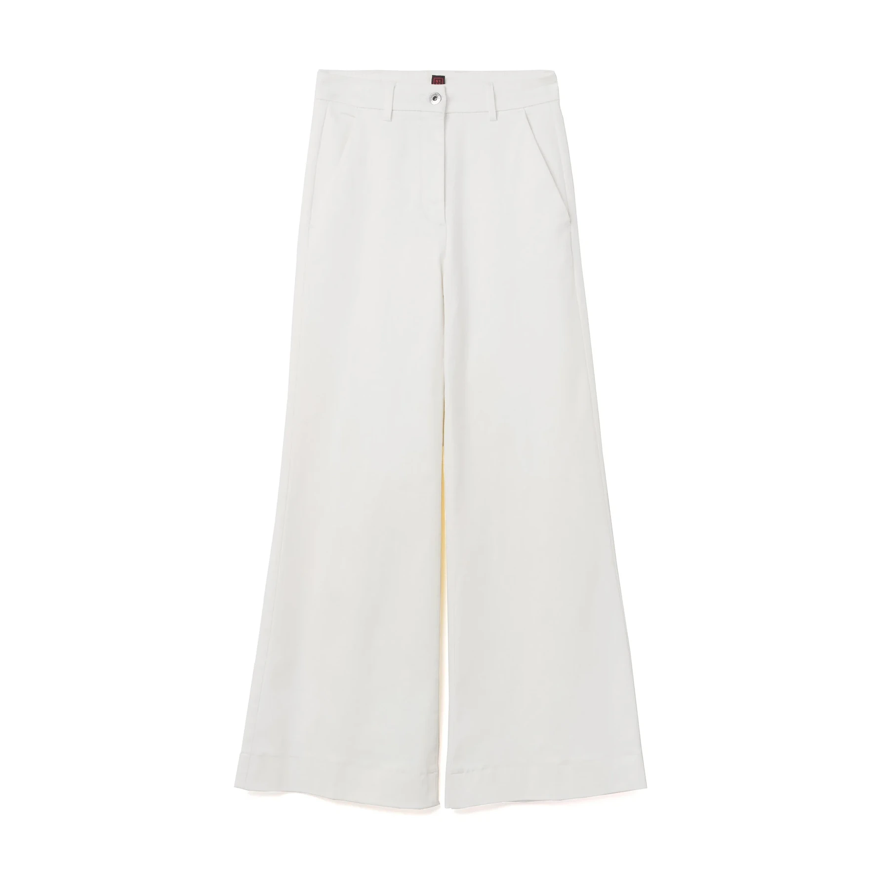 White Palazzo Flared Wide Leg Jeans | Montivo Pakistan