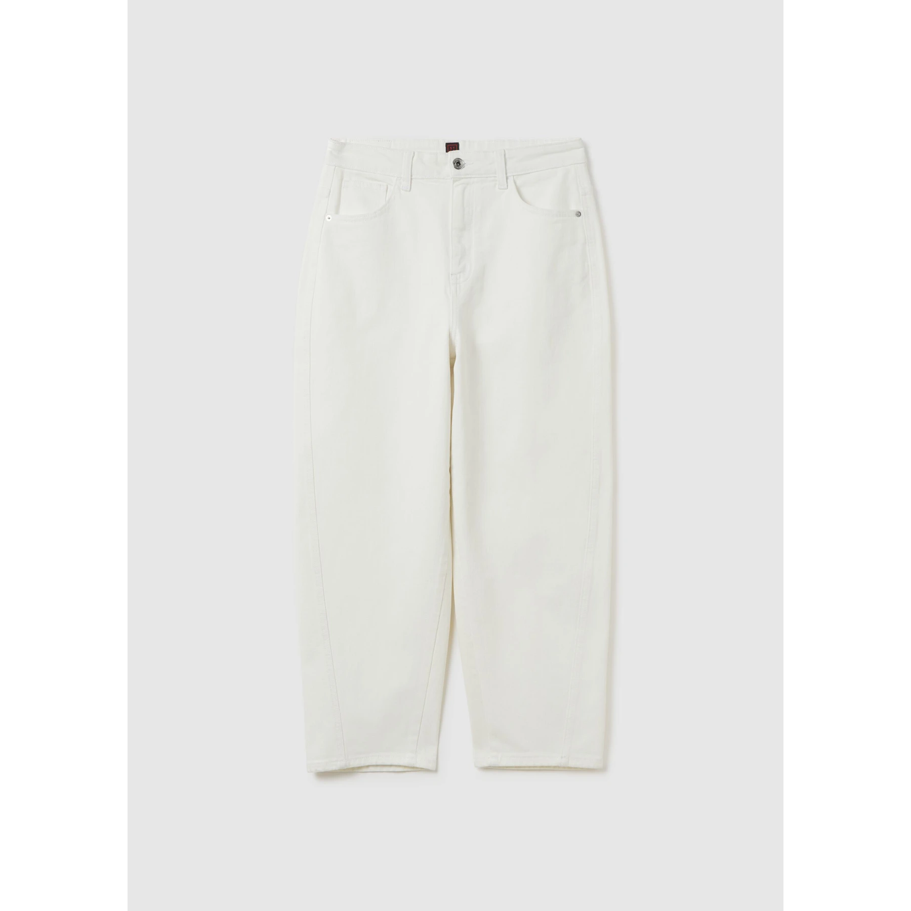 White Baggy Balloon Fit Jeans | Montivo Pakistan