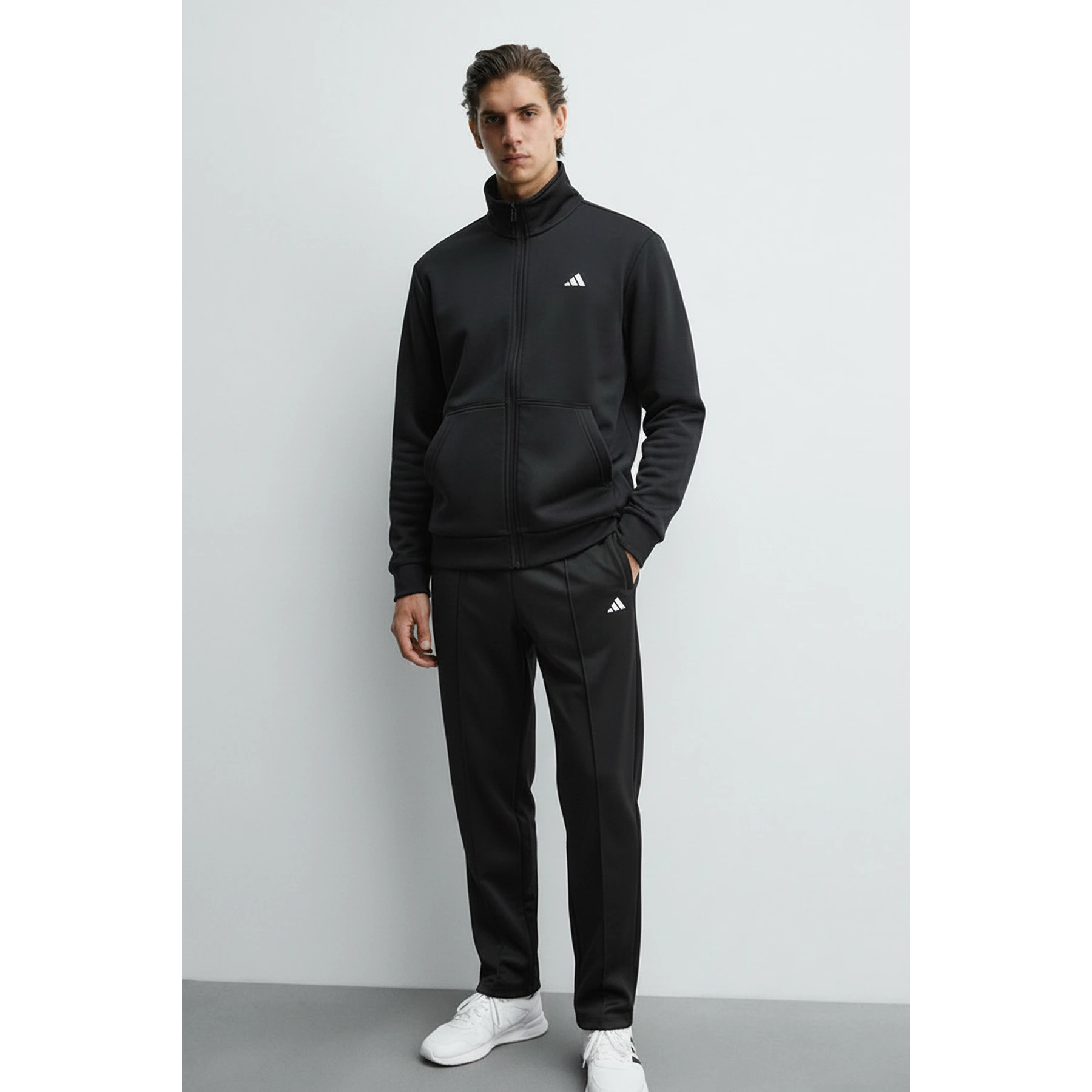 Black Mock Neck Sports Zipper | Montivo Pakistan