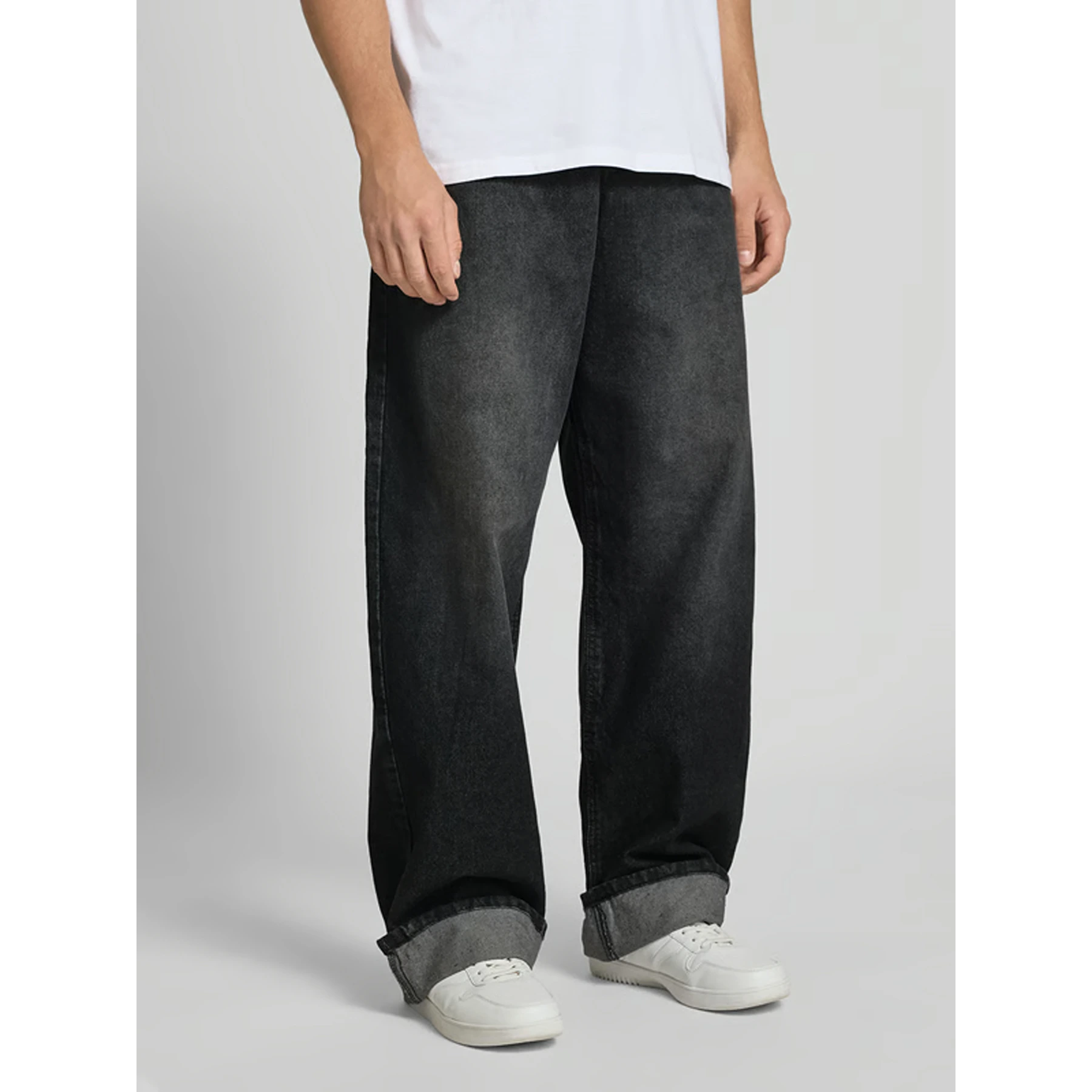 Charcoal Baggy Fit Jeans | Montivo Pakistan