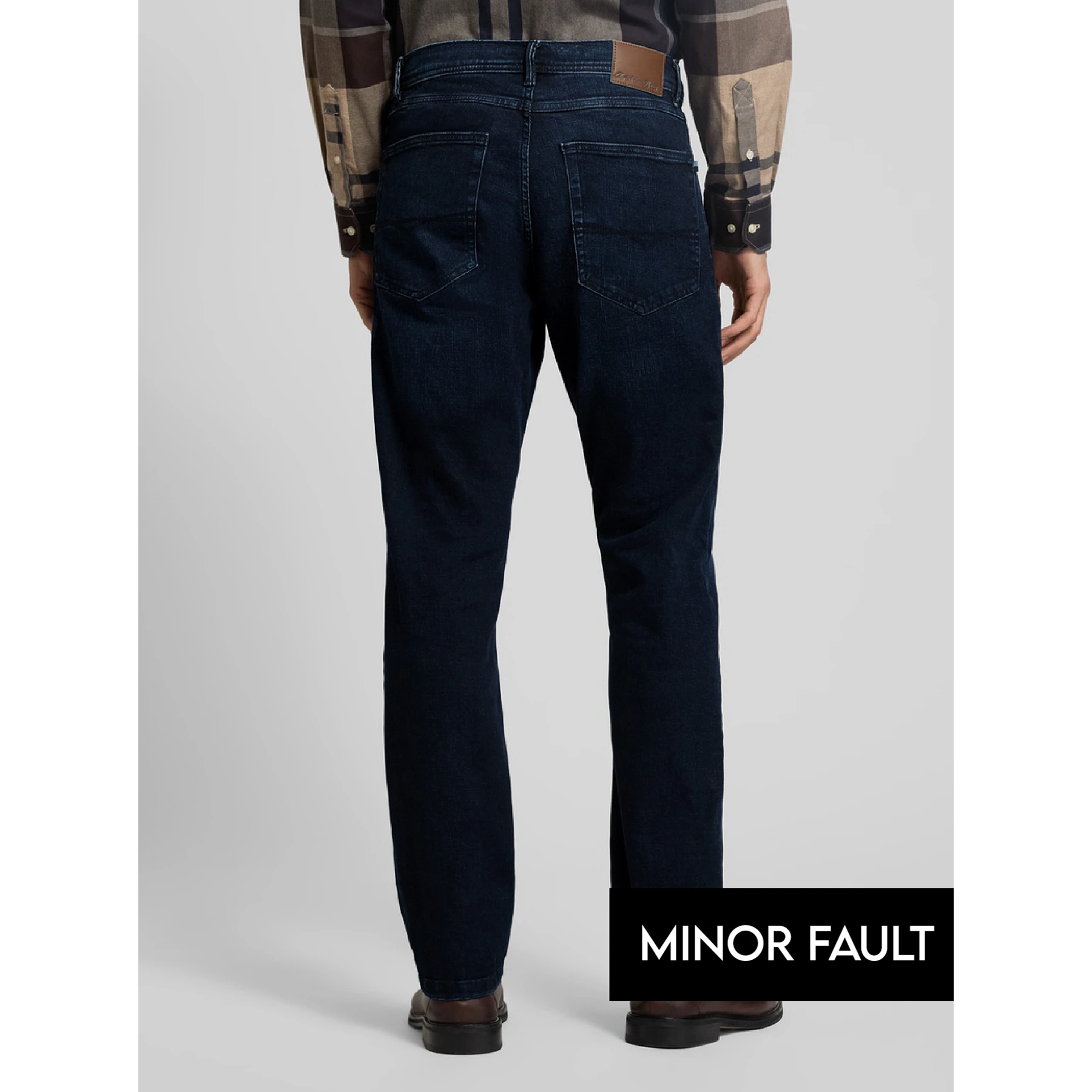 (Minor Fault) Dark Blue Relaxed Regular Fit Jeans | Montivo Pakistan