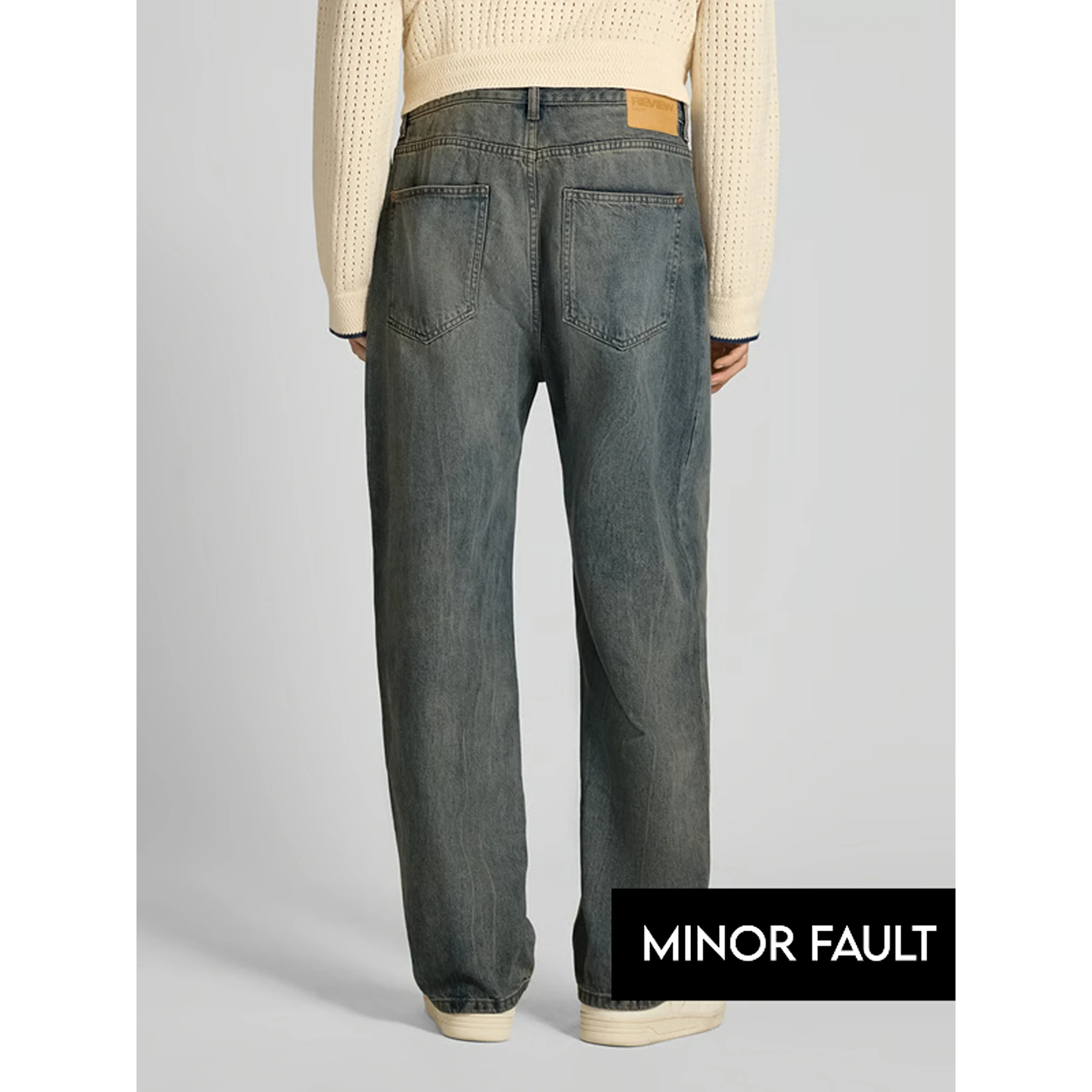 (Minor Fault) Vintage Blue Baggy Fit Jeans | Montivo Pakistan