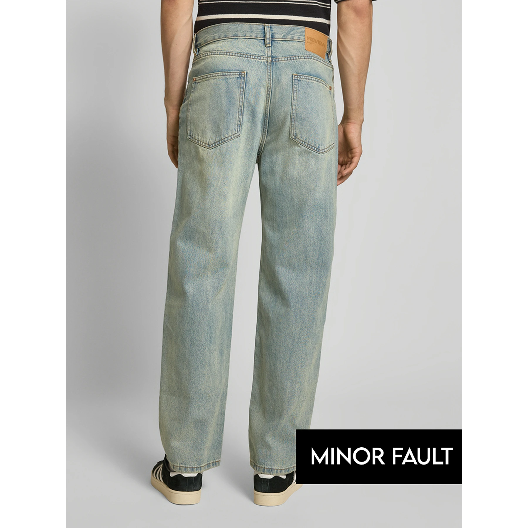 (Minor Fault) Vintage Blue Baggy Fit Jeans | Montivo Pakistan