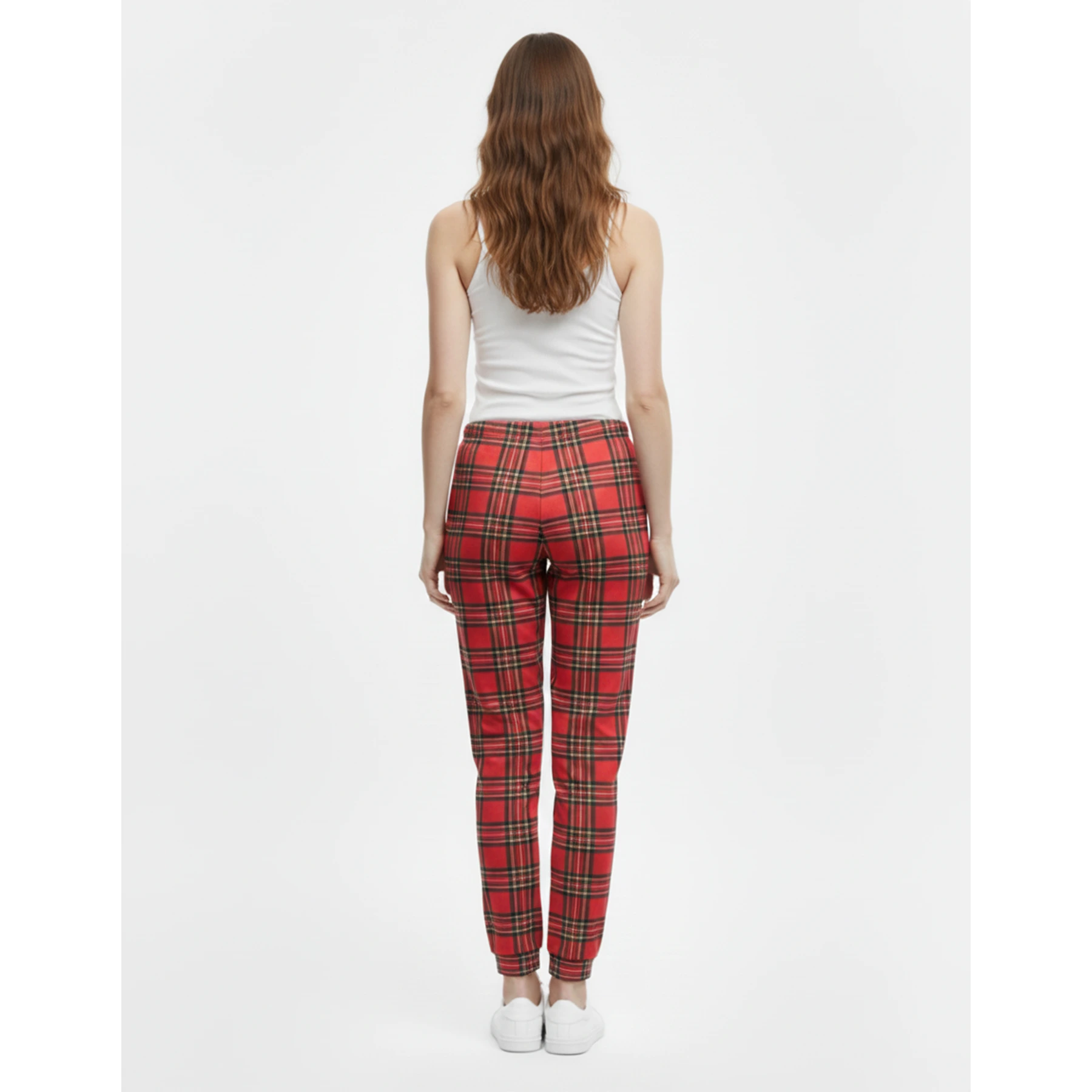 Red Check Jersey Nightwear Trousers | Montivo Pakistan