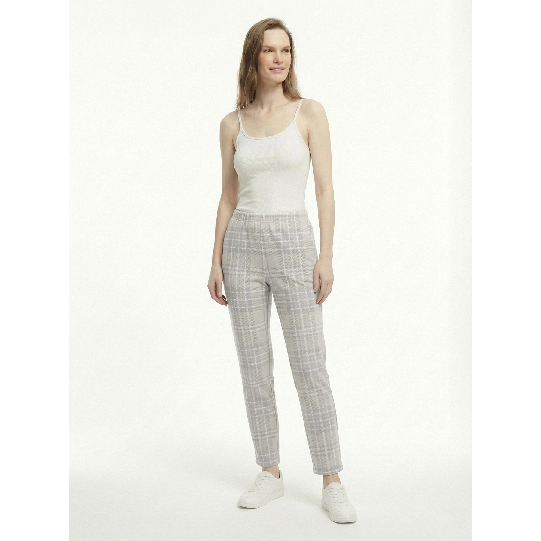 Grey Check Jersey Nightwear Trousers | Montivo Pakistan