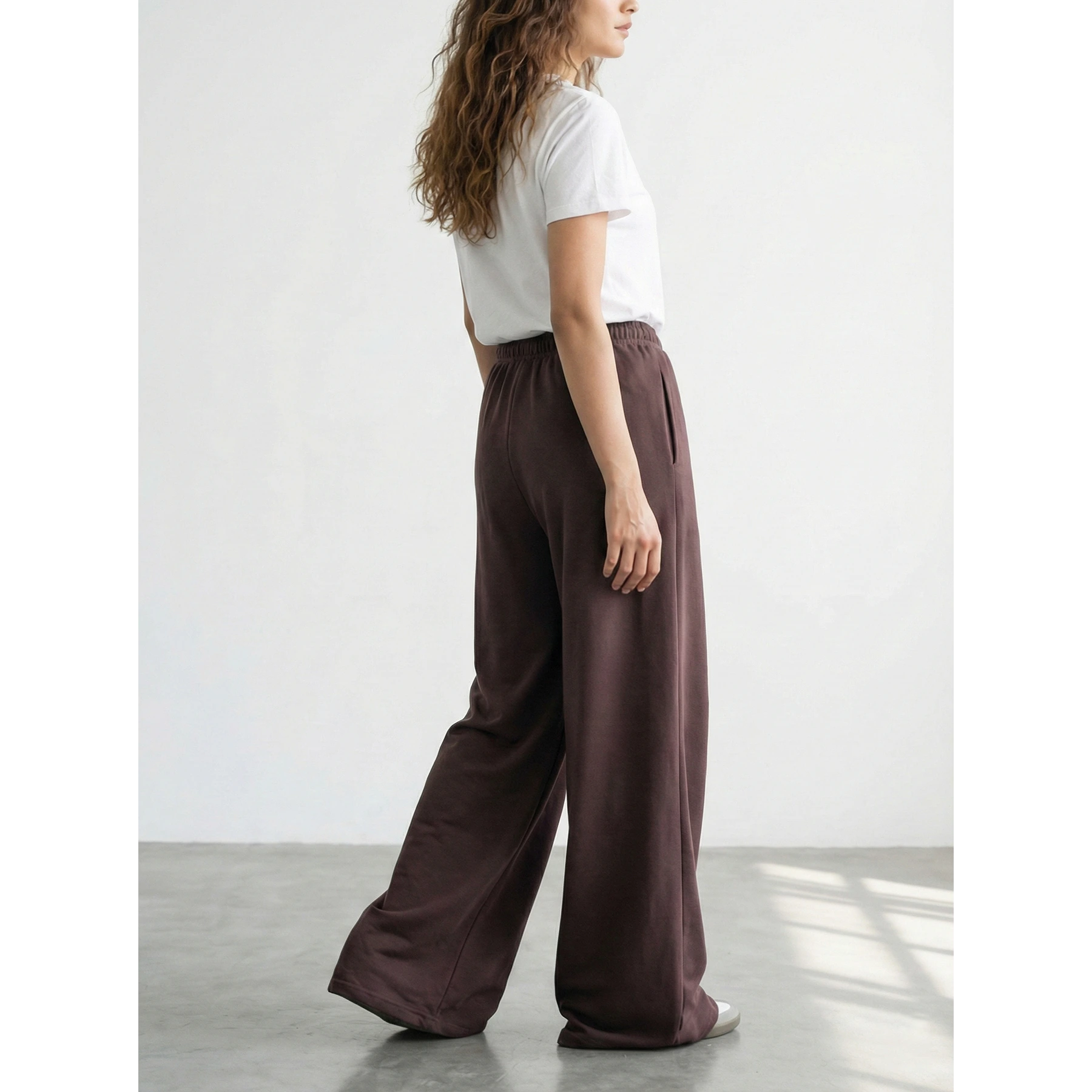 Brown Super Wide Leg Trouser | Montivo Pakistan