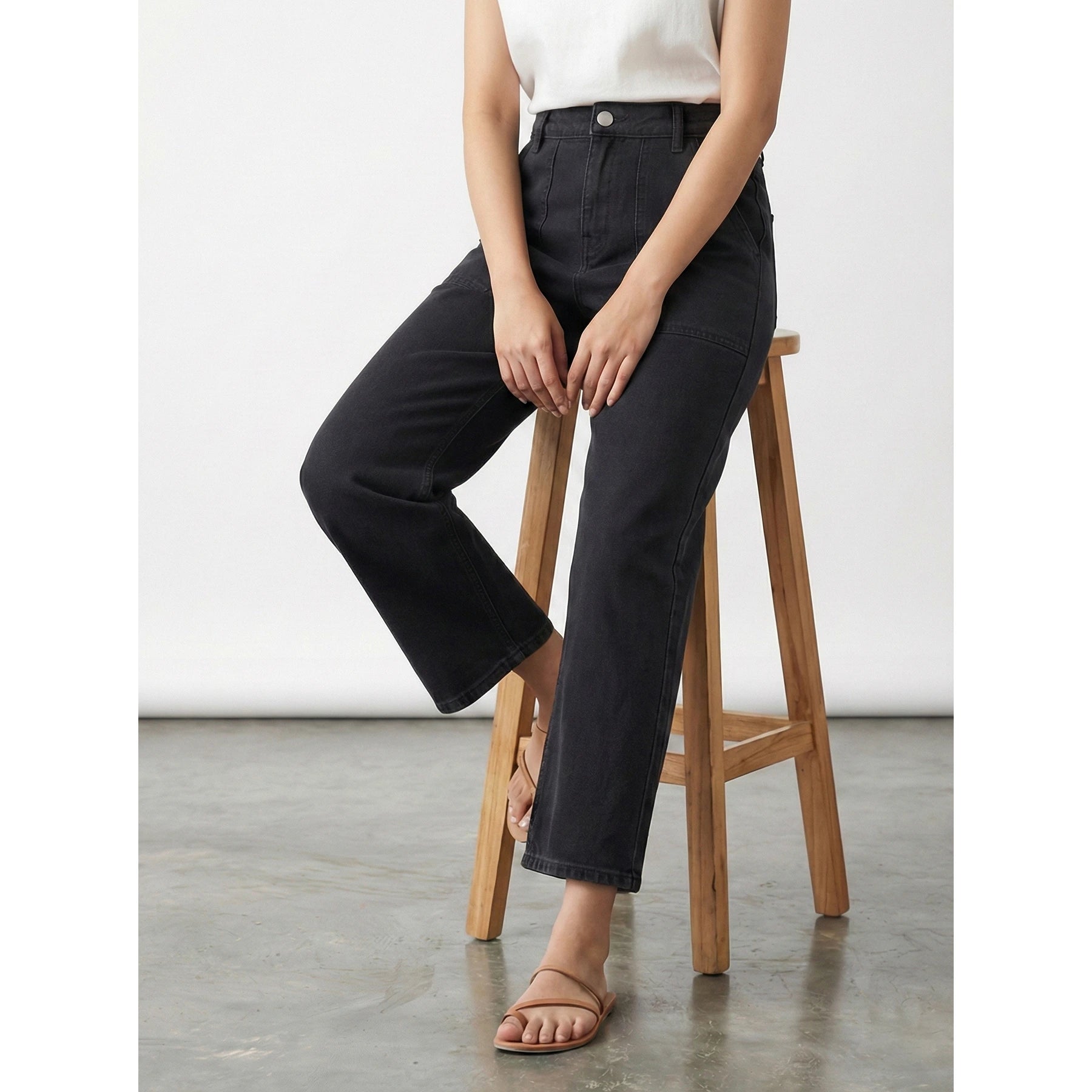 Black Wide Leg Jeans | Montivo Pakistan