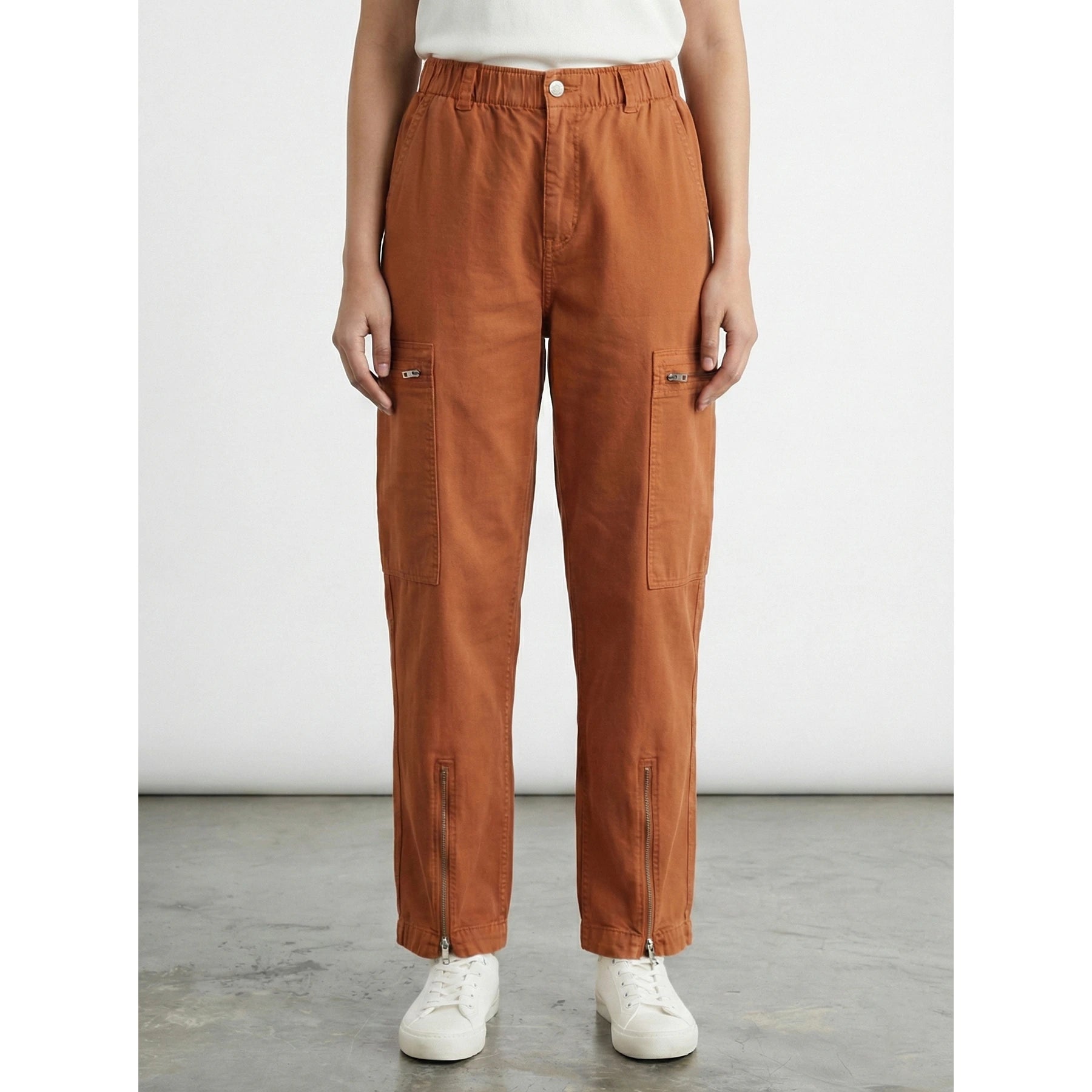 Rust Taper Denim Trousers | Montivo Pakistan