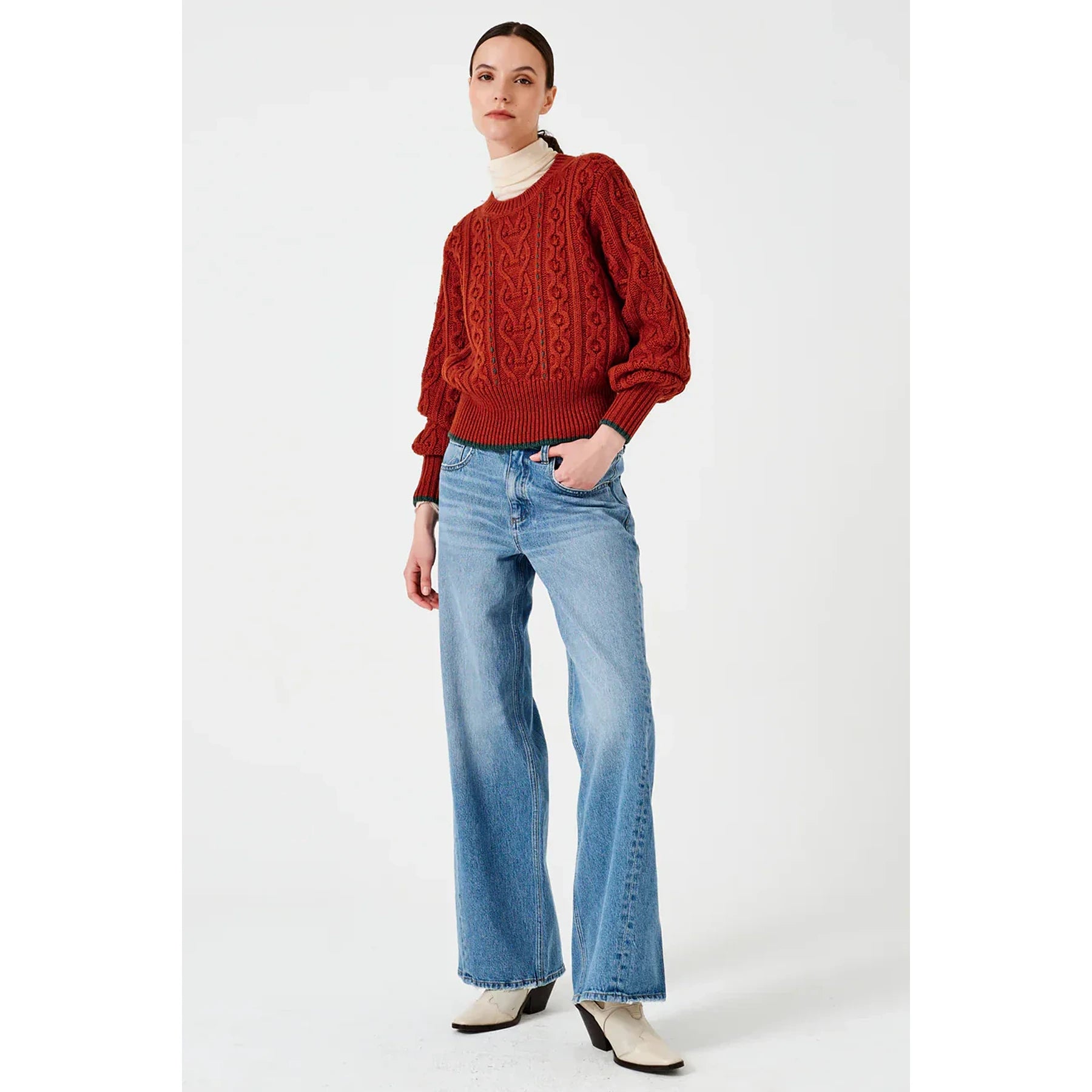 Light Mid Blue Baggy Vintage Jeans | Montivo Pakistan