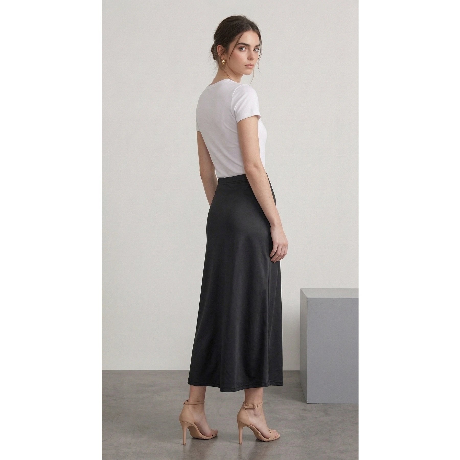 Black Flared Skirt | Montivo Pakistan