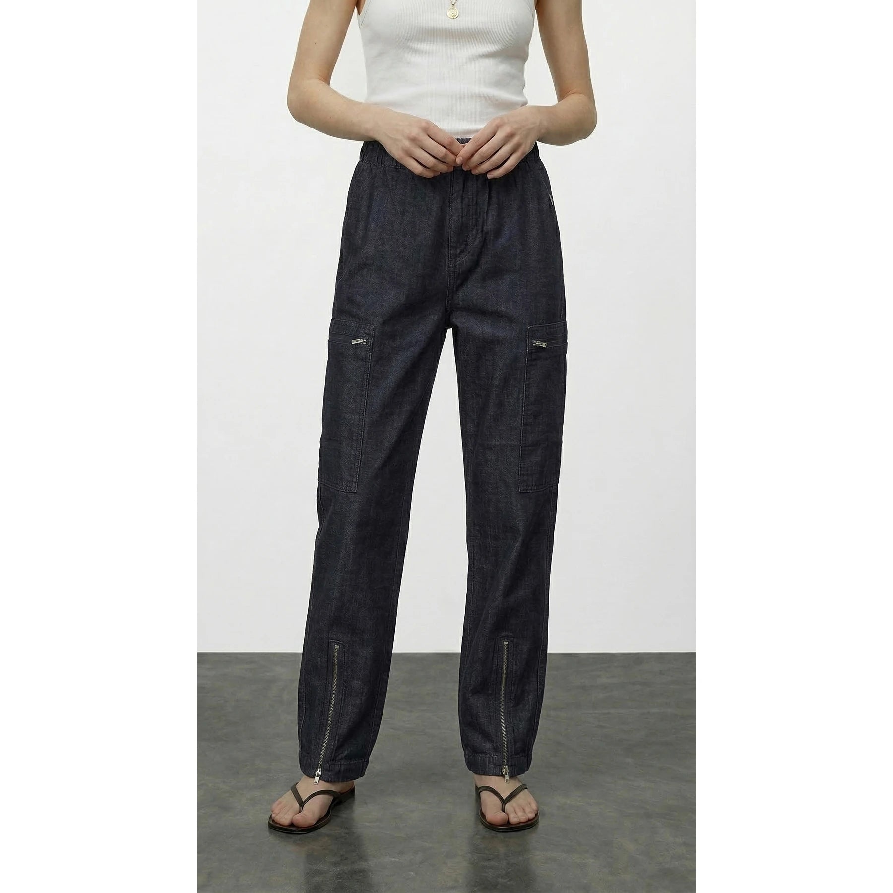 Rinse Blue Taper Denim Trousers | Montivo Pakistan