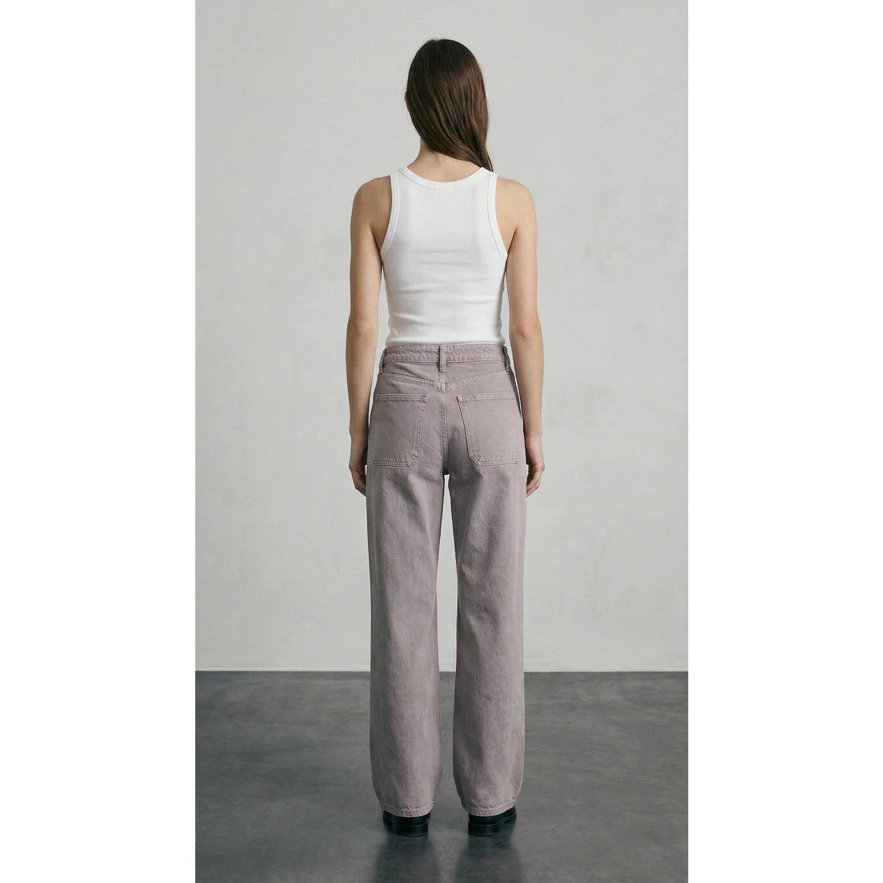 Lilac Wide Leg Jeans | Montivo Pakistan