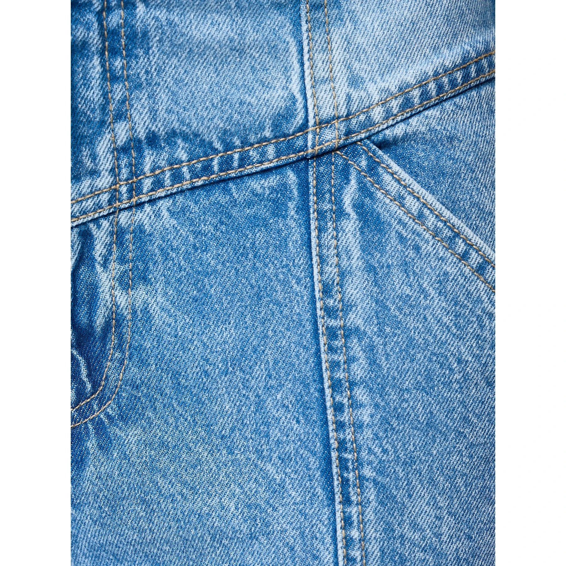 Light Blue Front Seam Wide Leg Jeans | Montivo Pakistan