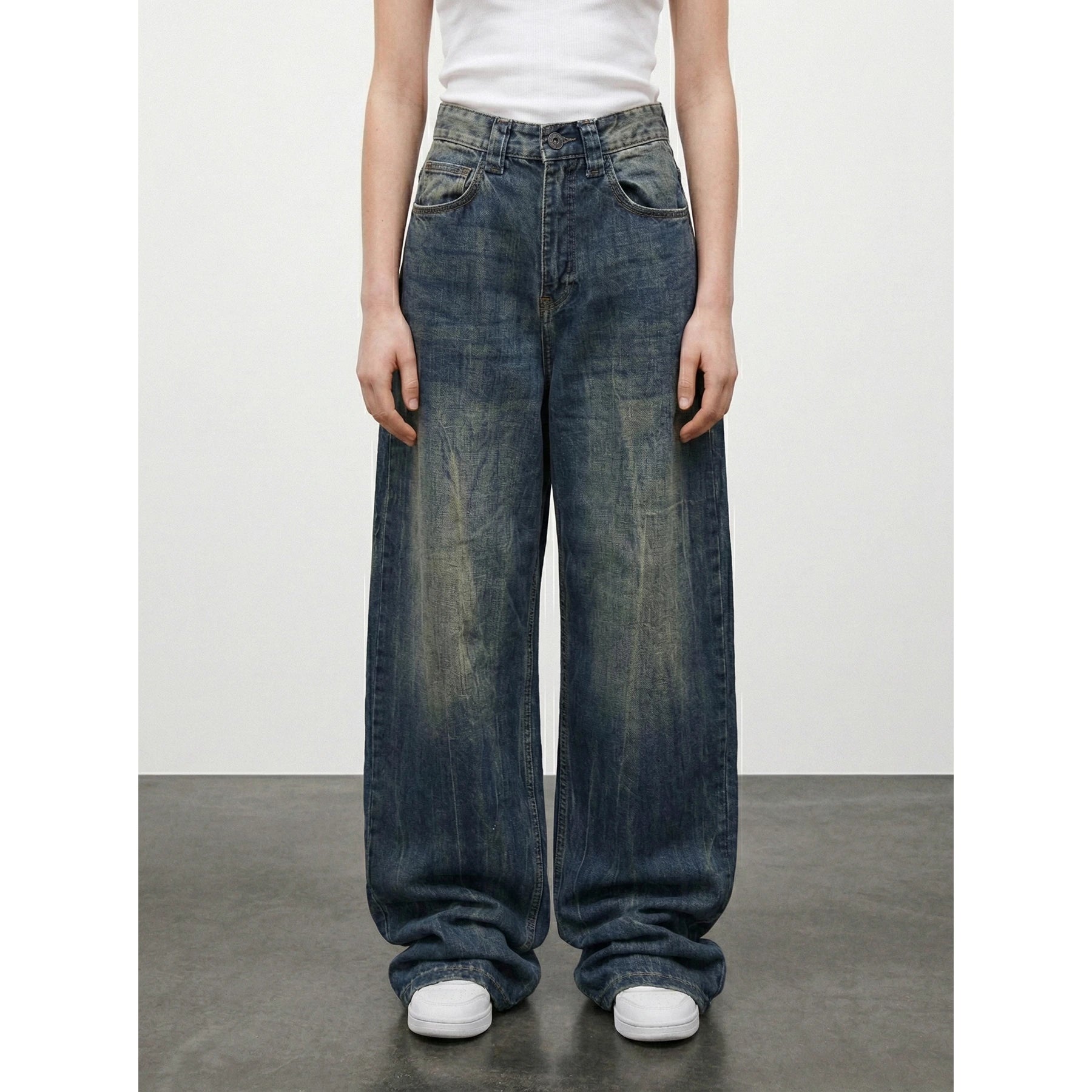 Dirty Blue Baggy Skater Jeans | Montivo Pakistan