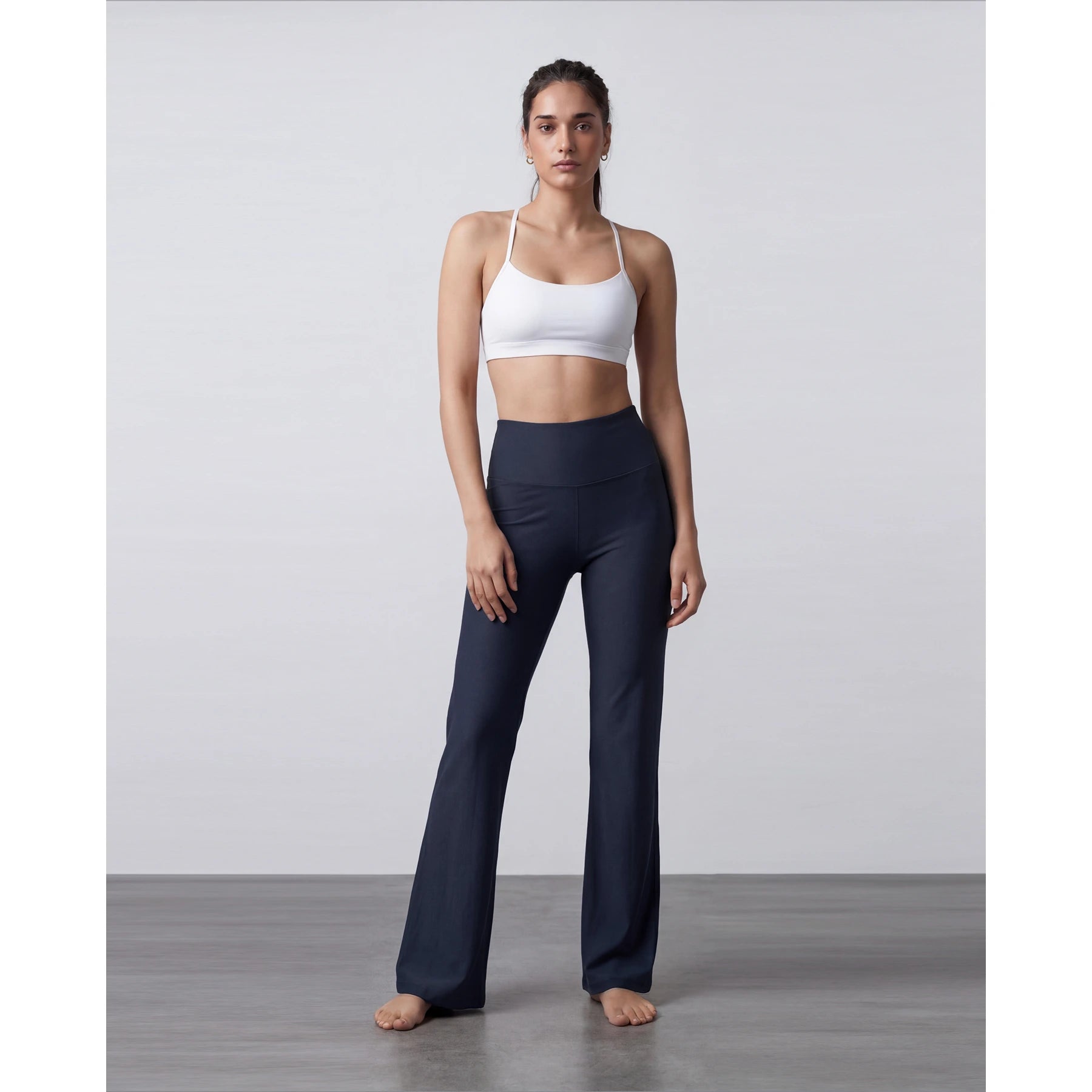 Navy Flared Yoga Pants | Montivo Pakistan