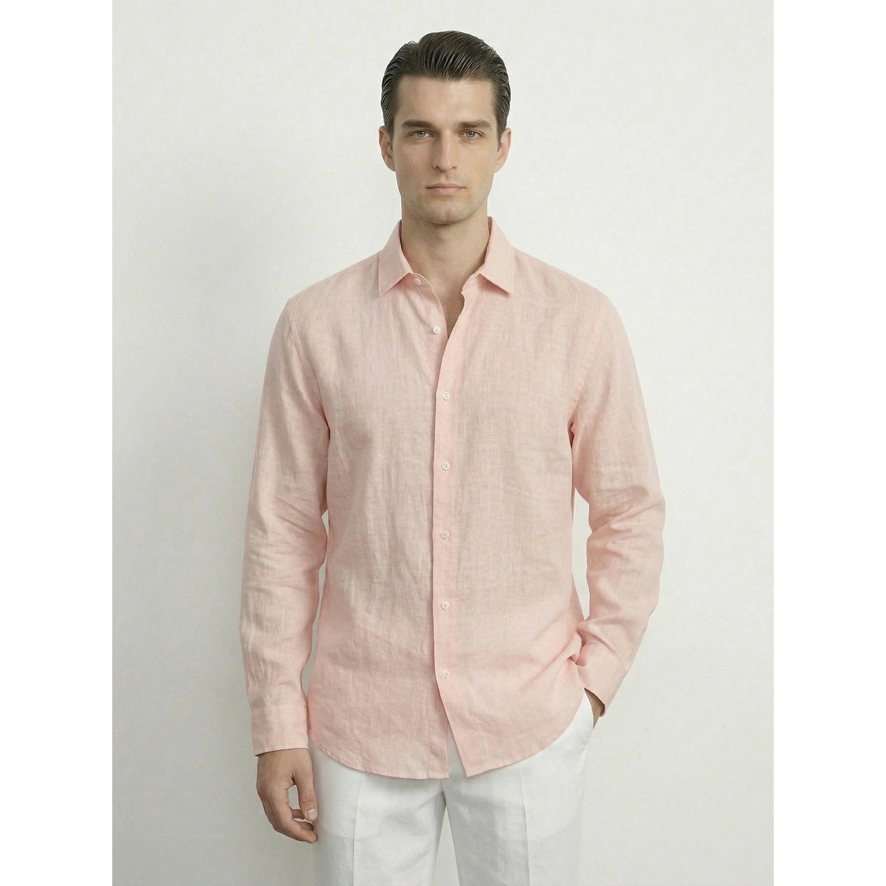 Pink Irish Linen Oversized Shirt | Montivo Pakistan