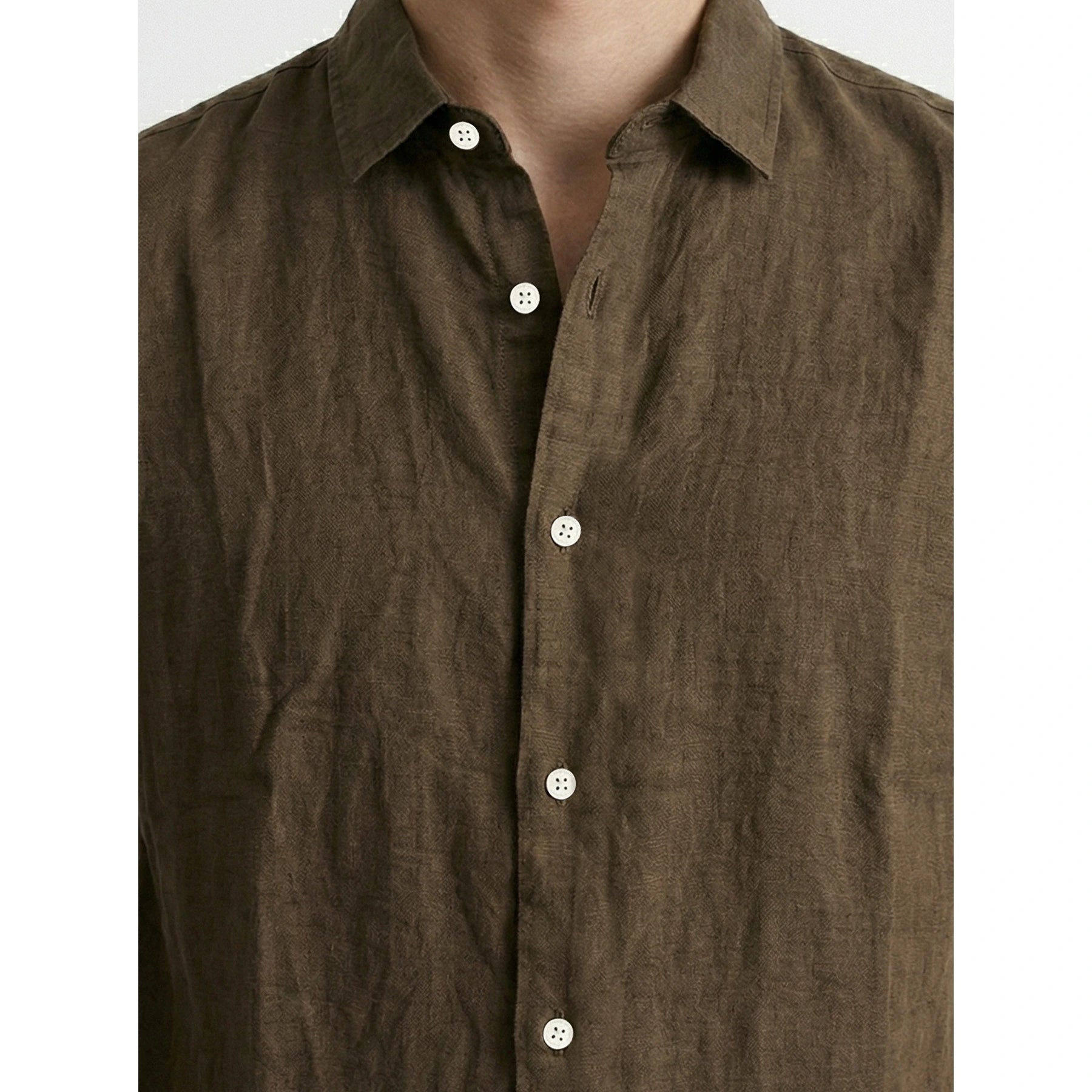 Brown Linen Oversized Shirt | Montivo Pakistan