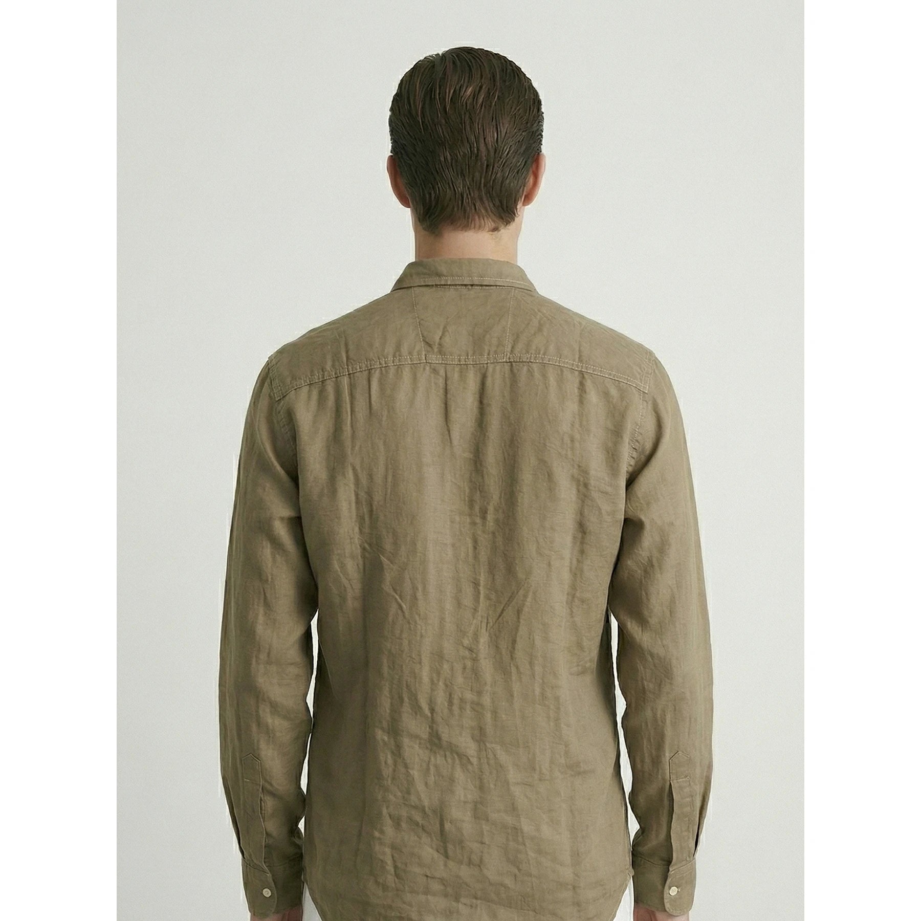 Coffee Linen Oversized Shirt | Montivo Pakistan