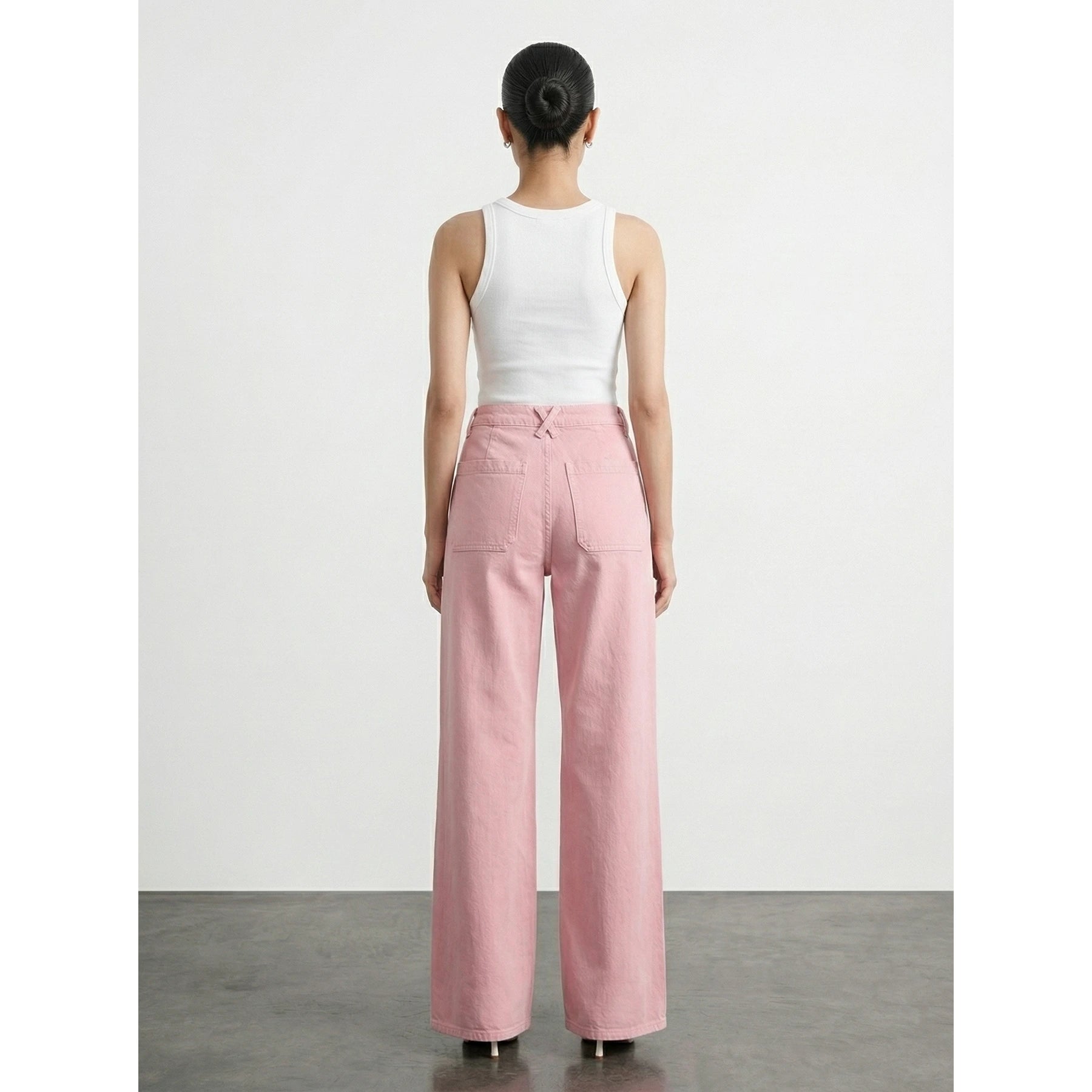 Pink Wide Leg Jeans | Montivo Pakistan
