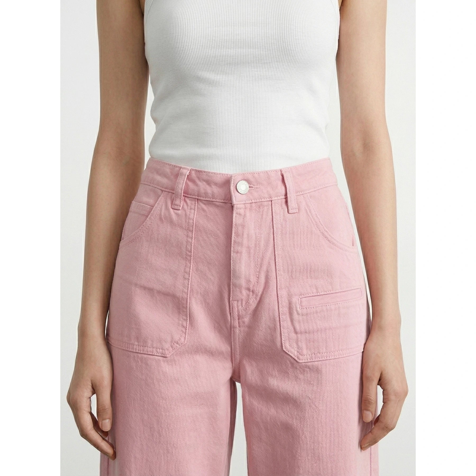 Pink Wide Leg Jeans | Montivo Pakistan