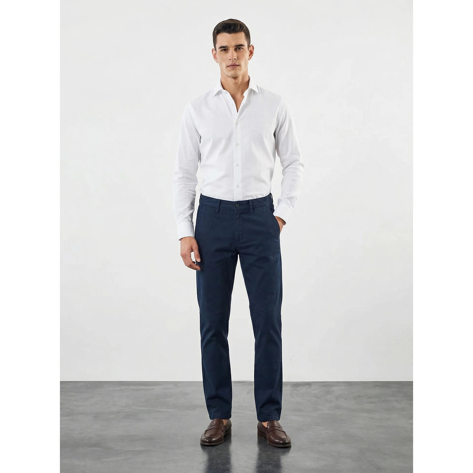 Navy Regular Fit Chinos | Montivo Pakistan